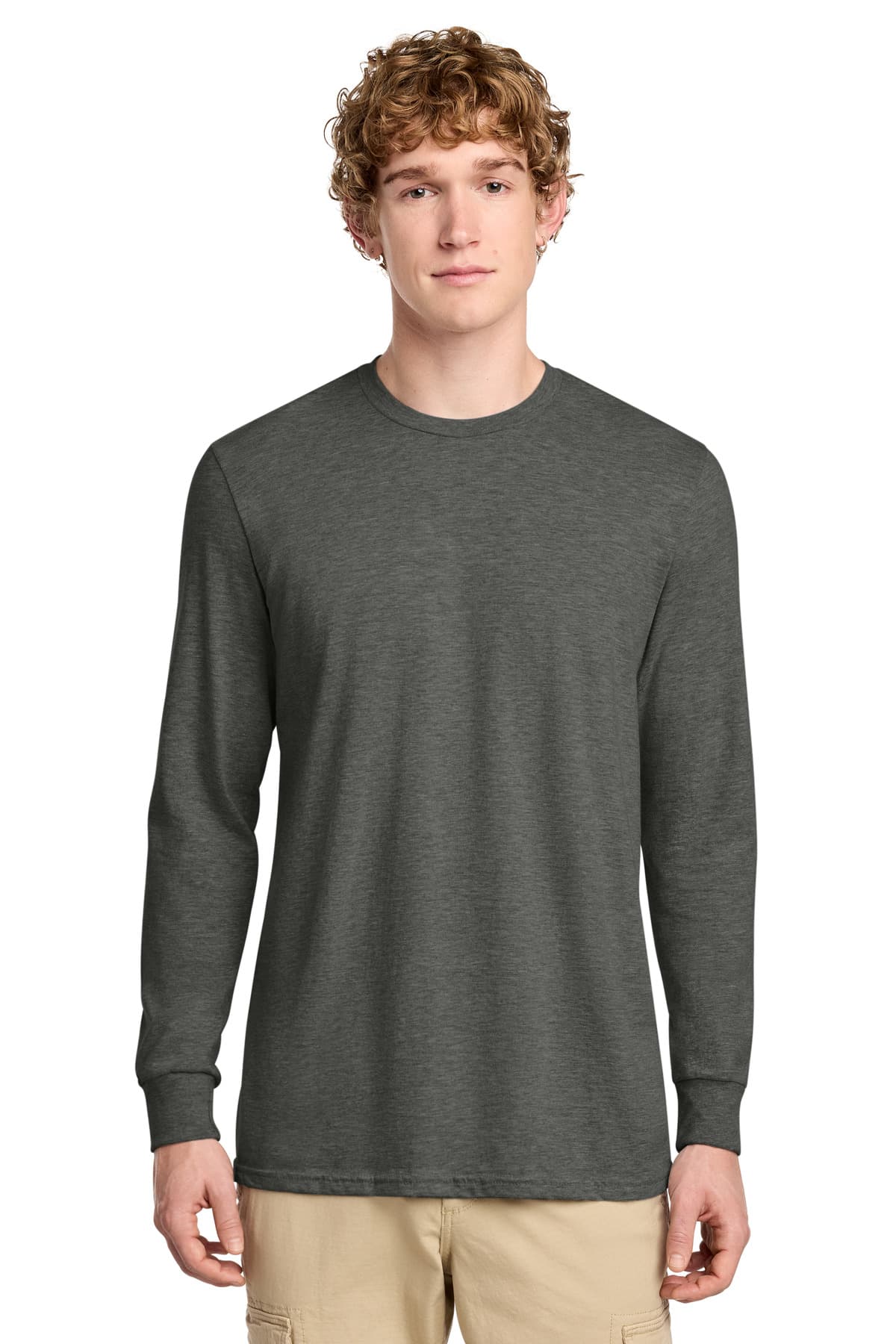 District ® Perfect Blend ® CVC Long Sleeve Tee DT109 thumbnail 4