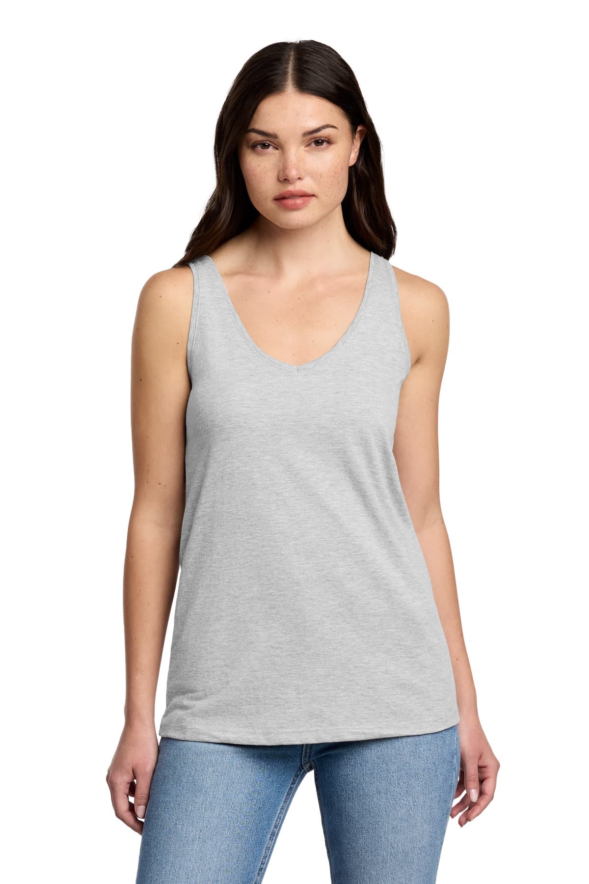District ® Women's Perfect Blend ® CVC V-Neck Tank DT154 thumbnail 5