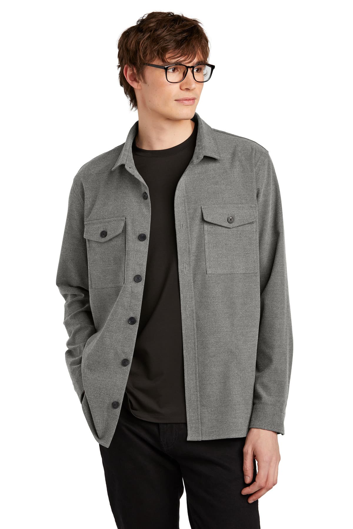 Mercer+Mettle ® Long Sleeve Twill Overshirt MM2020 thumbnail 3