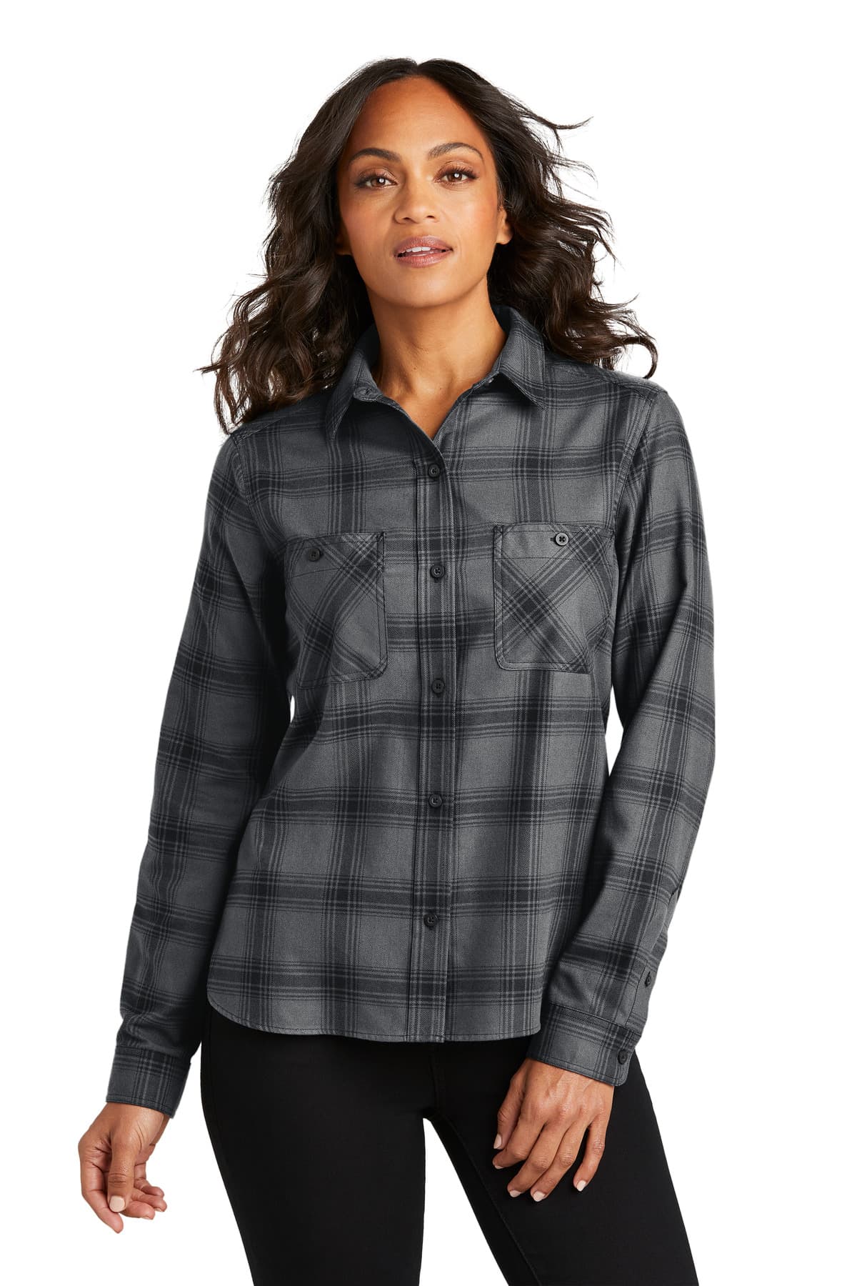 Port Authority ® Women's Plaid Flannel Shirt LW669 thumbnail 3