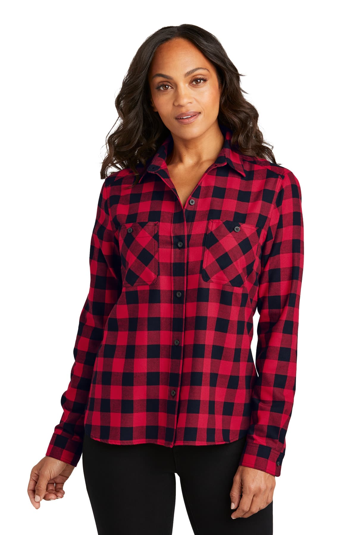 Port Authority ® Women's Plaid Flannel Shirt LW669 thumbnail 5