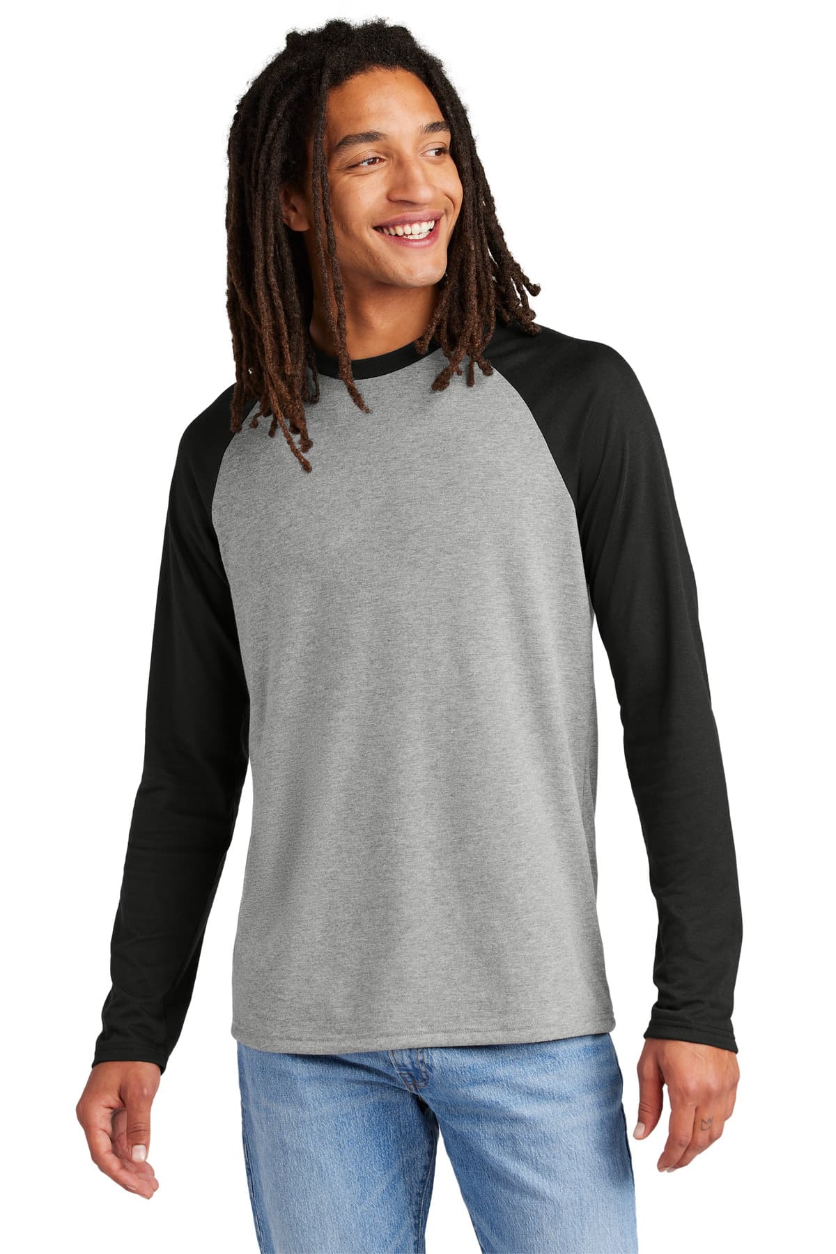 Allmade ® Unisex Tri-Blend Long Sleeve Colorblock Raglan AL6009 thumbnail 4