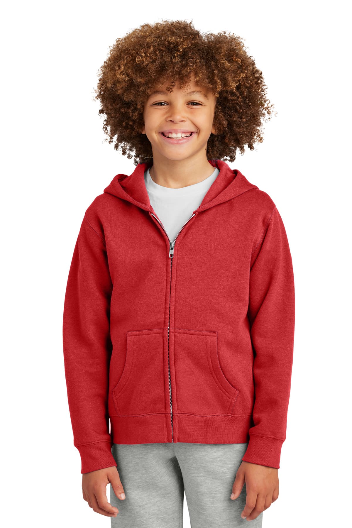 District ® Youth V.I.T.  Fleece Full-Zip Hoodie DT6102Y thumbnail 3