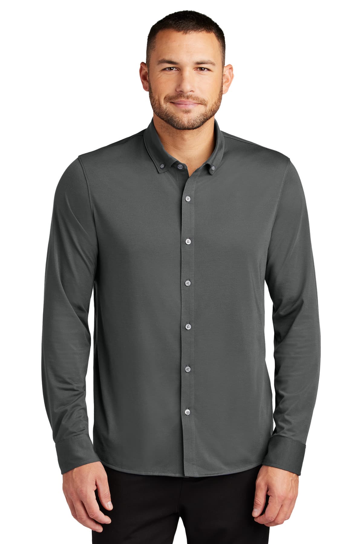 Mercer+Mettle ® Stretch Jersey Long Sleeve Shirt MM1018 thumbnail 2