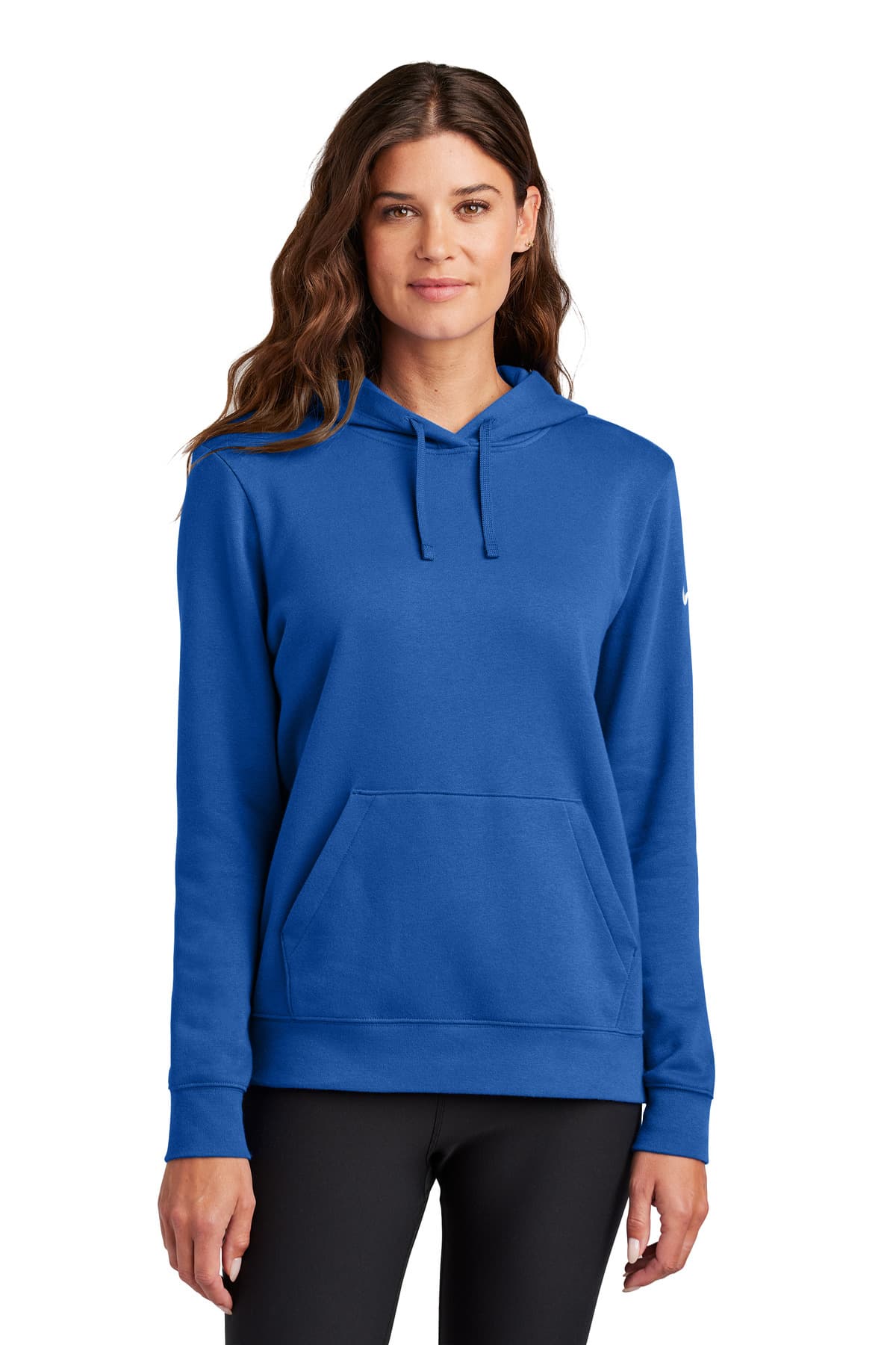 Nike Women's Club Fleece Sleeve Swoosh Pullover Hoodie NKFD9889 thumbnail 5