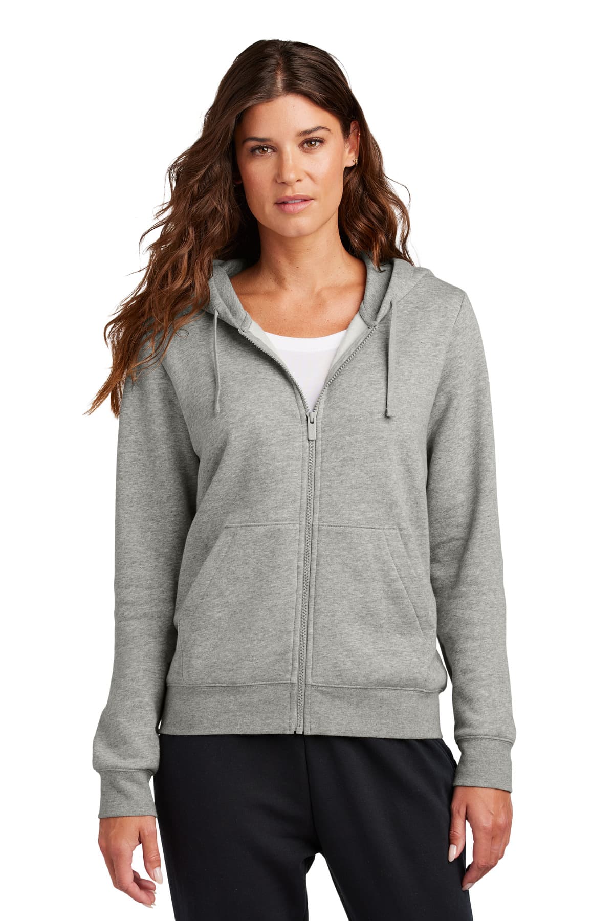 Nike Women's Club Fleece Sleeve Swoosh Full-Zip Hoodie NKFD9890 thumbnail 3