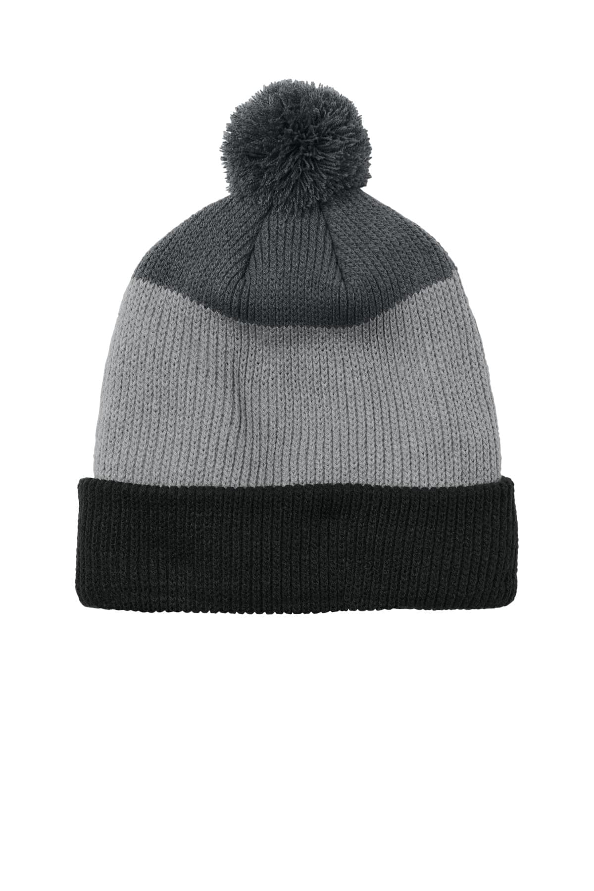 Port Authority ® Cozy Striped Pom Beanie C979 thumbnail 2