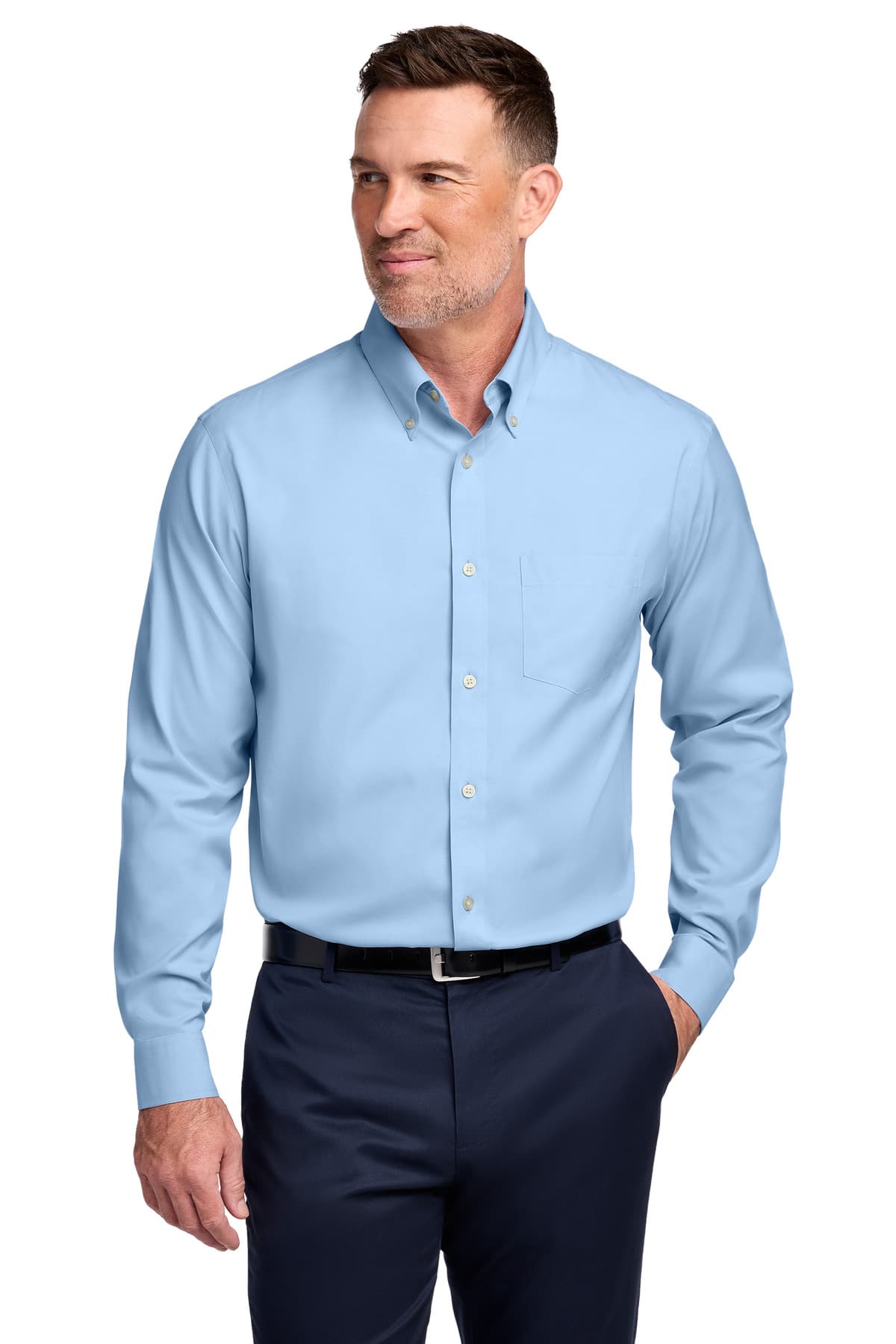 Brooks Brothers ® Tall Wrinkle-Free Stretch Pinpoint Shirt TBB18000 thumbnail 4