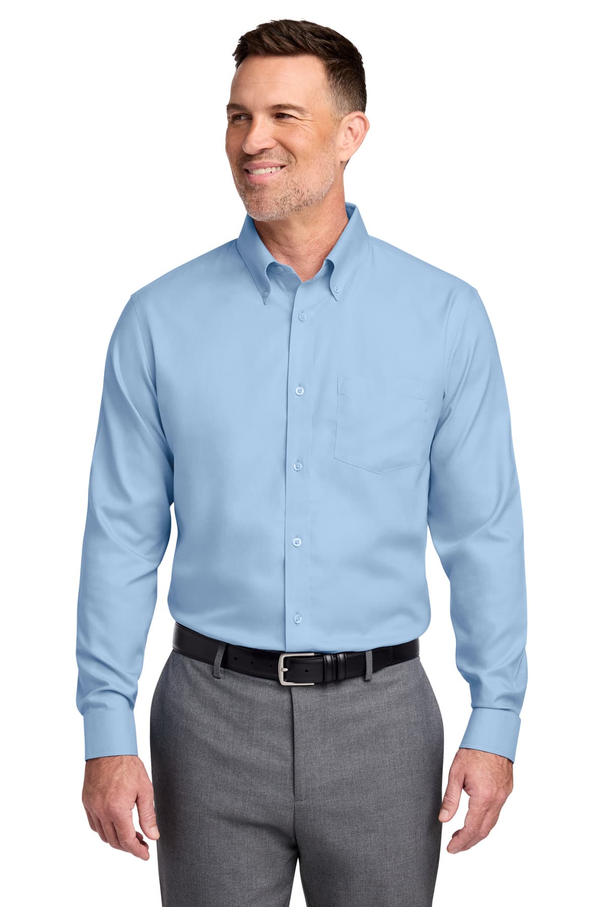 Brooks Brothers ® Tall Wrinkle-Free Stretch Nailhead Shirt TBB18002 thumbnail 4