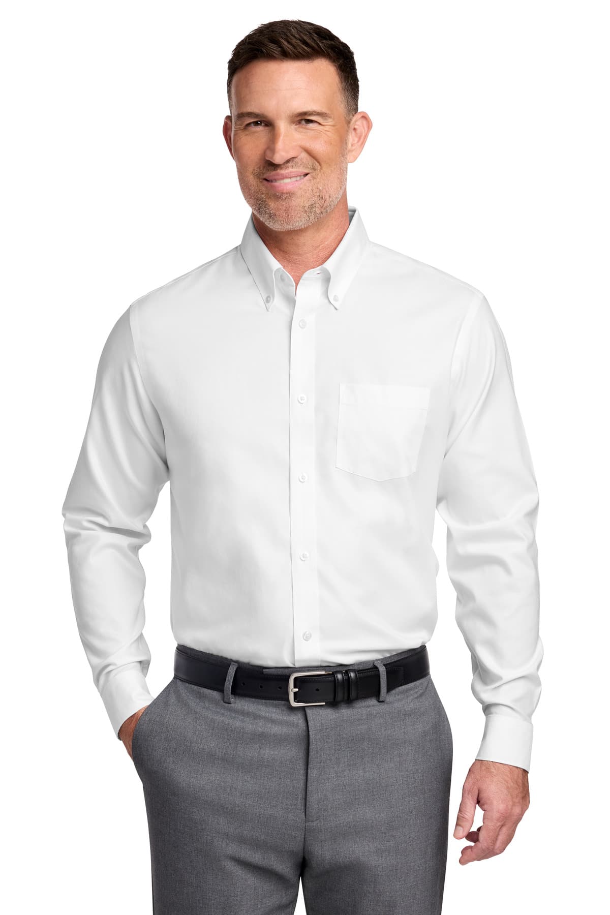 Brooks Brothers ® Tall Wrinkle-Free Stretch Nailhead Shirt TBB18002 thumbnail 5