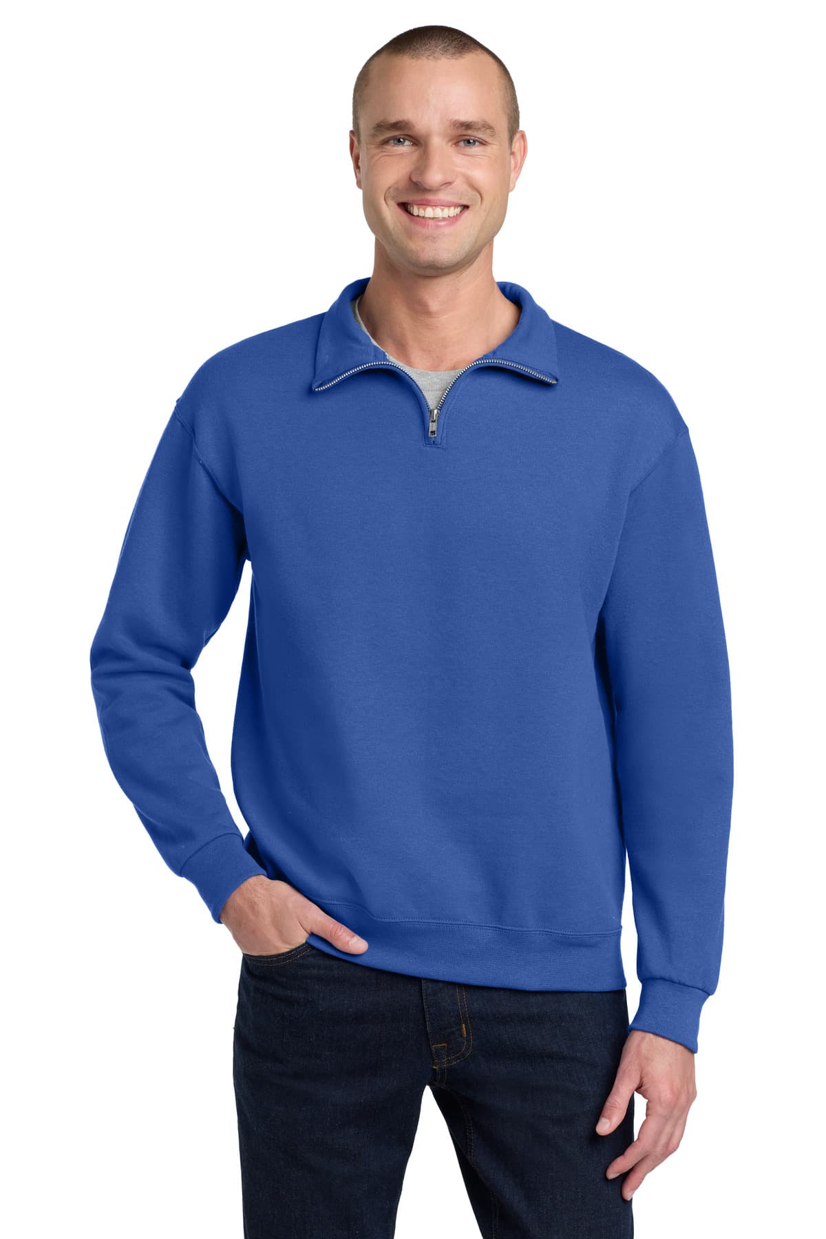 Jerzees ® - NuBlend ® 1/4-Zip Cadet Collar Sweatshirt. 995M thumbnail 5