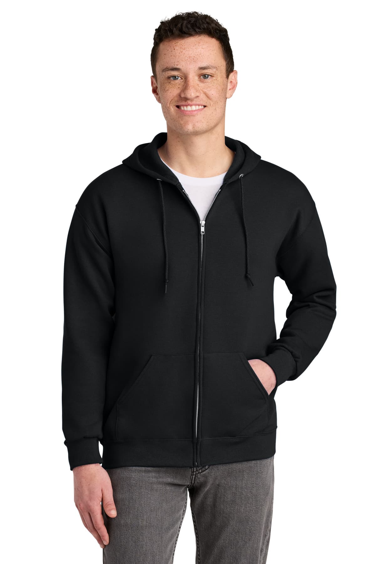Jerzees ® - NuBlend ® Full-Zip Hooded Sweatshirt. 993M thumbnail 4