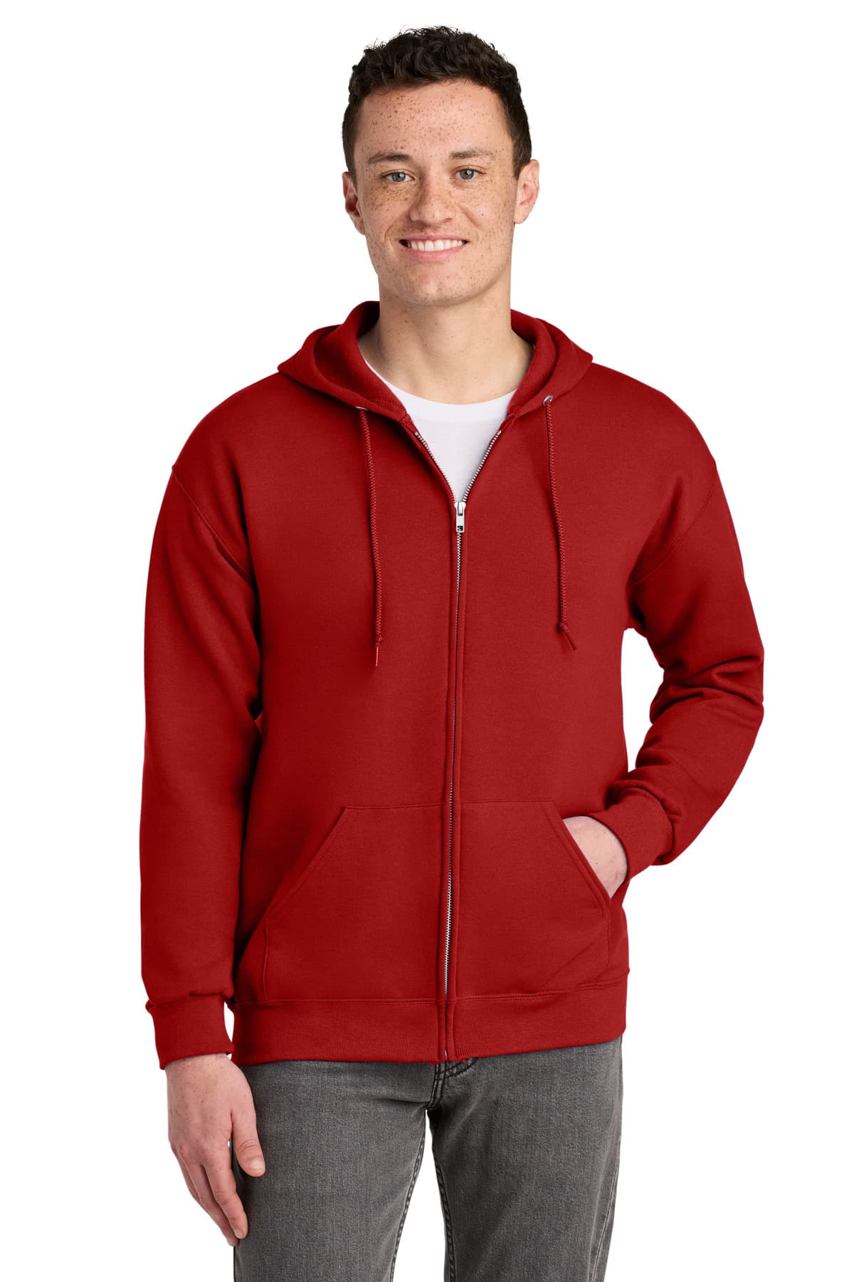 Jerzees ® - NuBlend ® Full-Zip Hooded Sweatshirt. 993M thumbnail 3