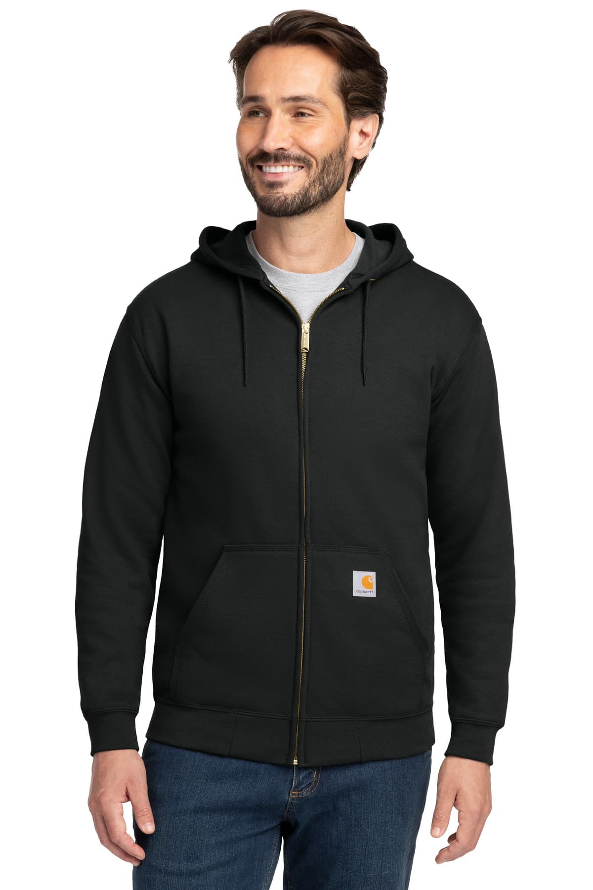 Carhartt ® Midweight Hooded Zip-Front Sweatshirt. CTK122 thumbnail 2