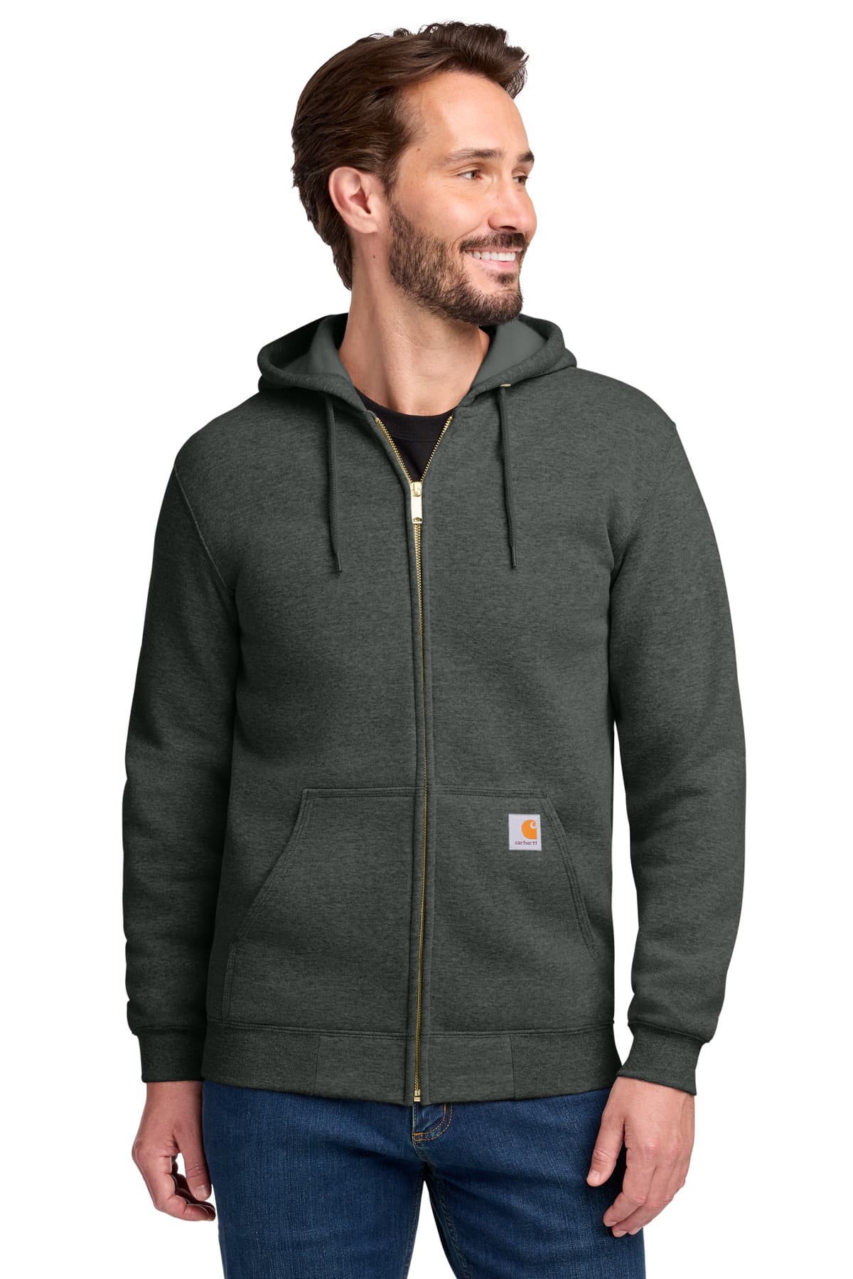 Carhartt ® Midweight Hooded Zip-Front Sweatshirt. CTK122 thumbnail 3