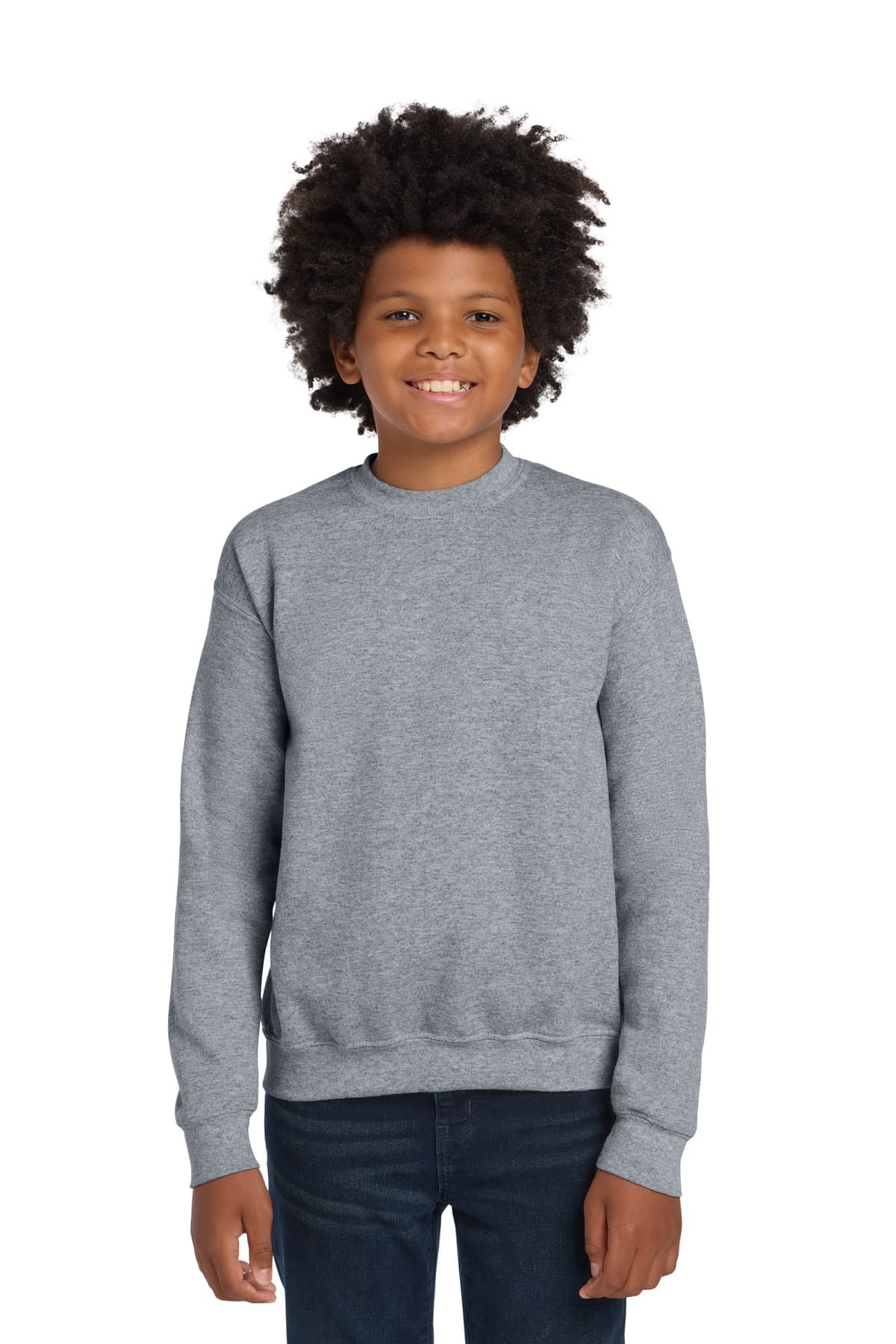 Gildan ® Youth Heavy Blend Crewneck Sweatshirt. 18000B thumbnail 2