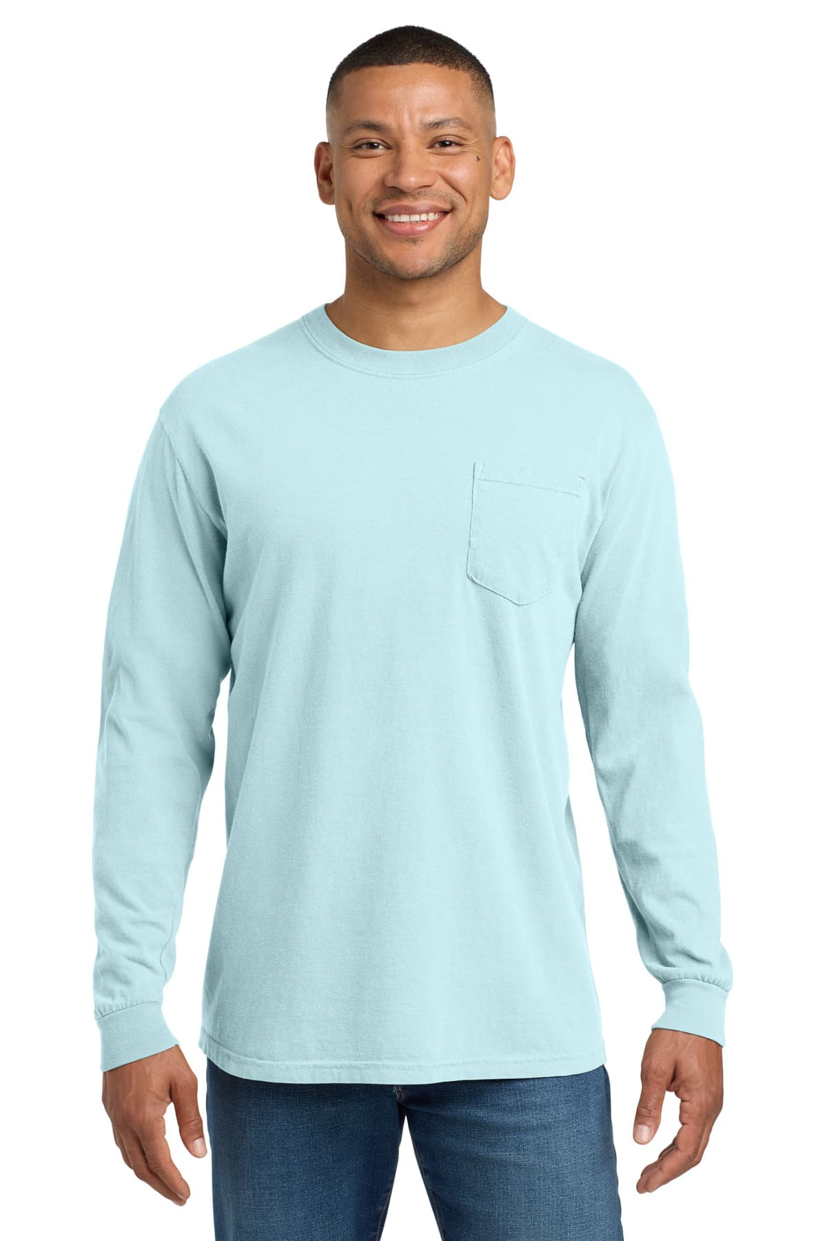 COMFORT COLORS ® Heavyweight Ring Spun Long Sleeve Pocket Tee. 4410 thumbnail 6