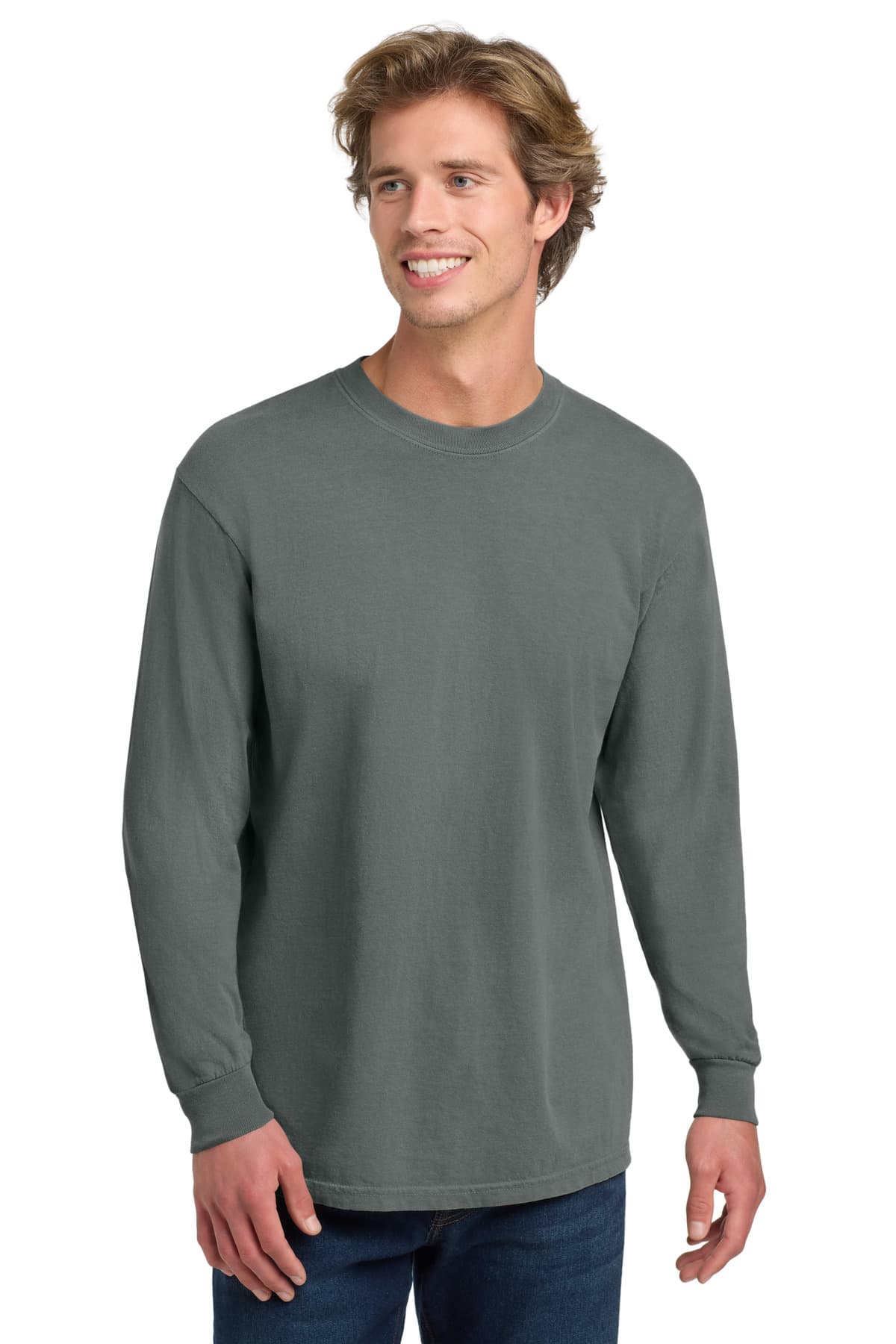 COMFORT COLORS ® Heavyweight Ring Spun Long Sleeve Tee. 6014 thumbnail 3