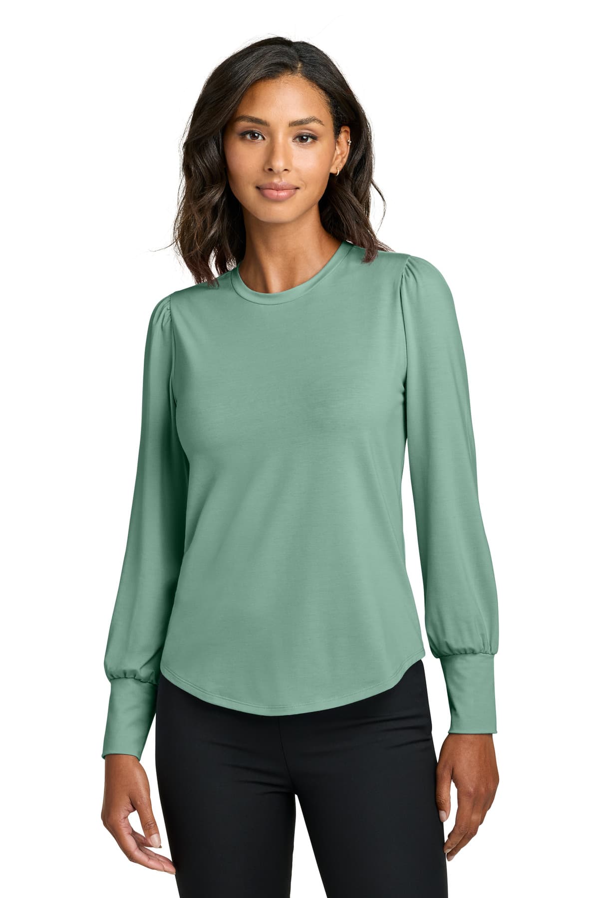 Mercer+Mettle ® Women's Stretch Jersey Long Sleeve Blouson Top MM1019 thumbnail 5