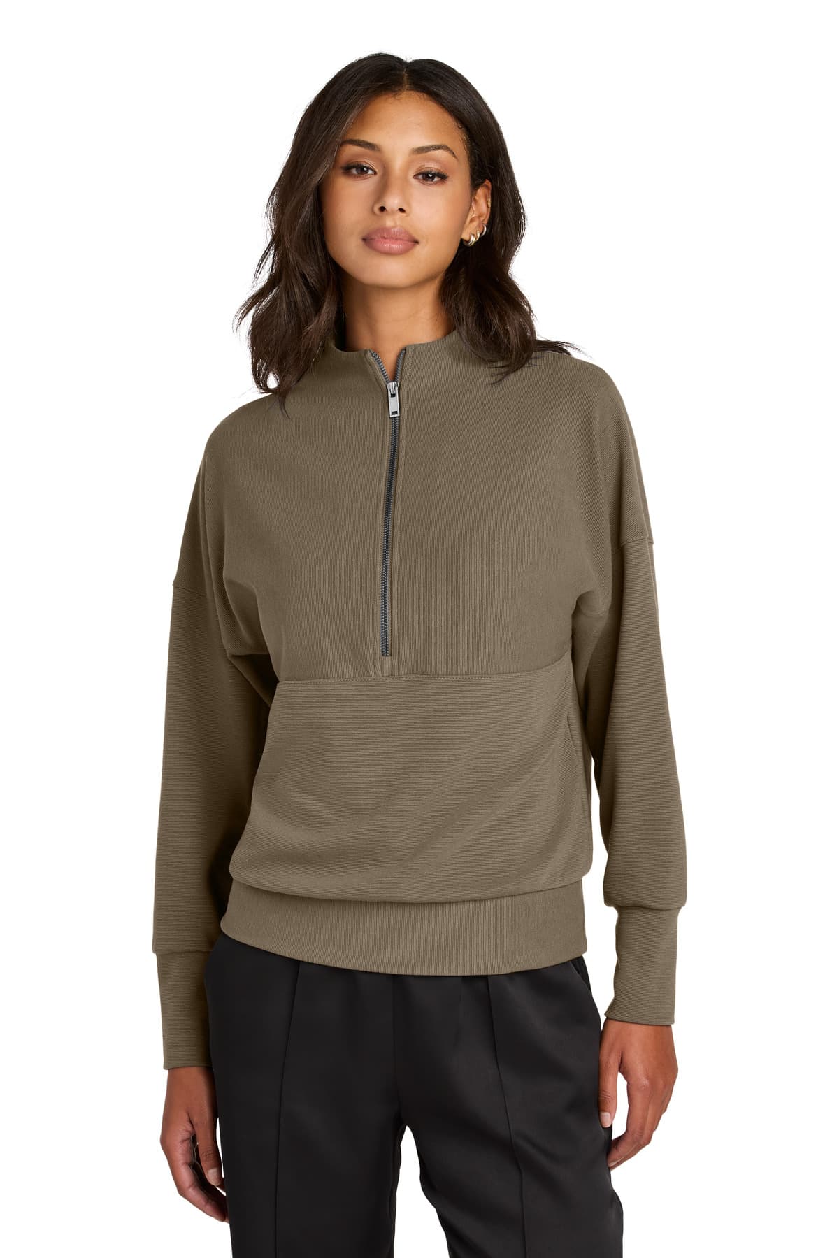 Mercer+Mettle ® Women's Linear Texture 1/4-Zip MM3041 thumbnail 5