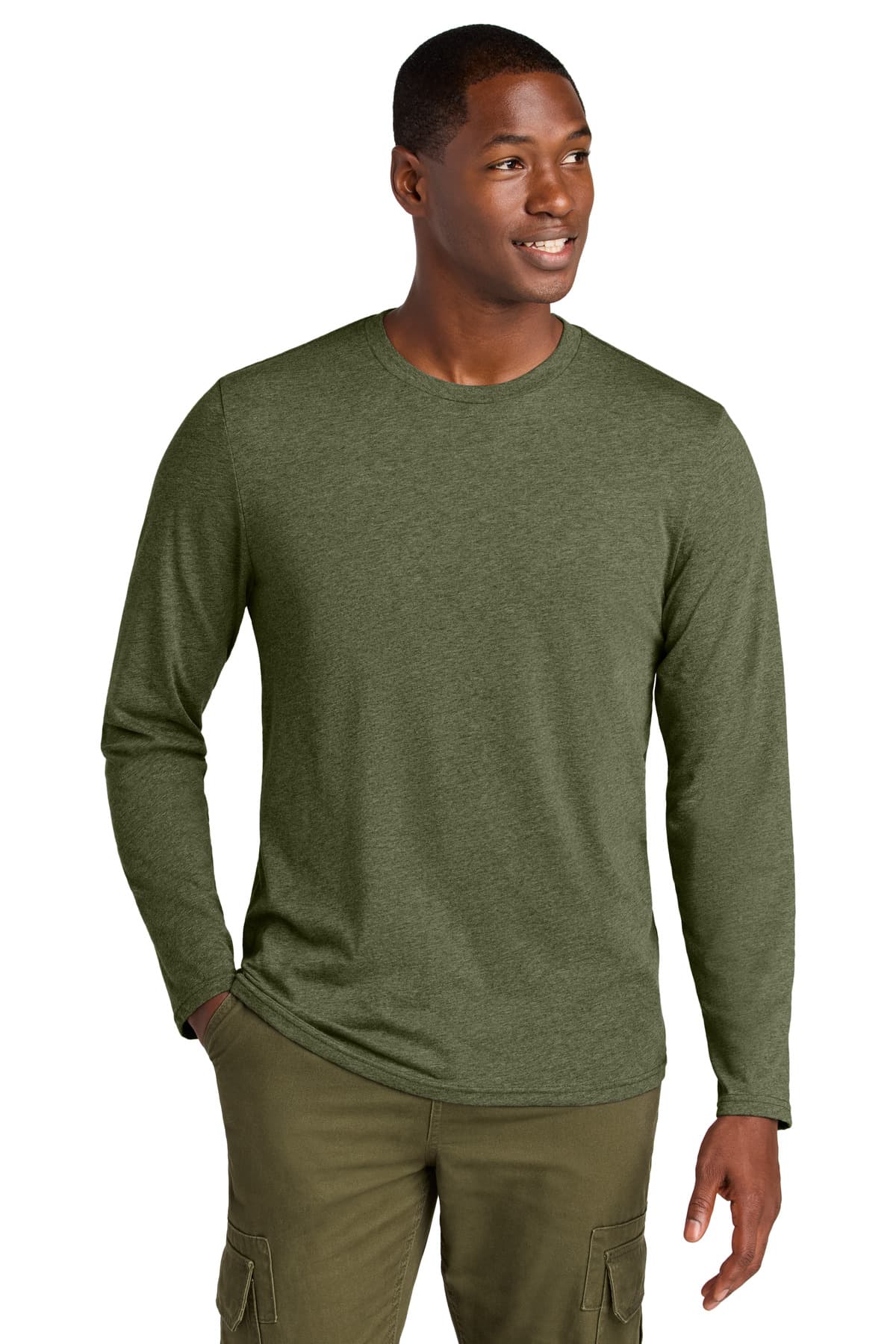 District ® Perfect Weight ® CVC Long Sleeve Tee DT185 thumbnail 3