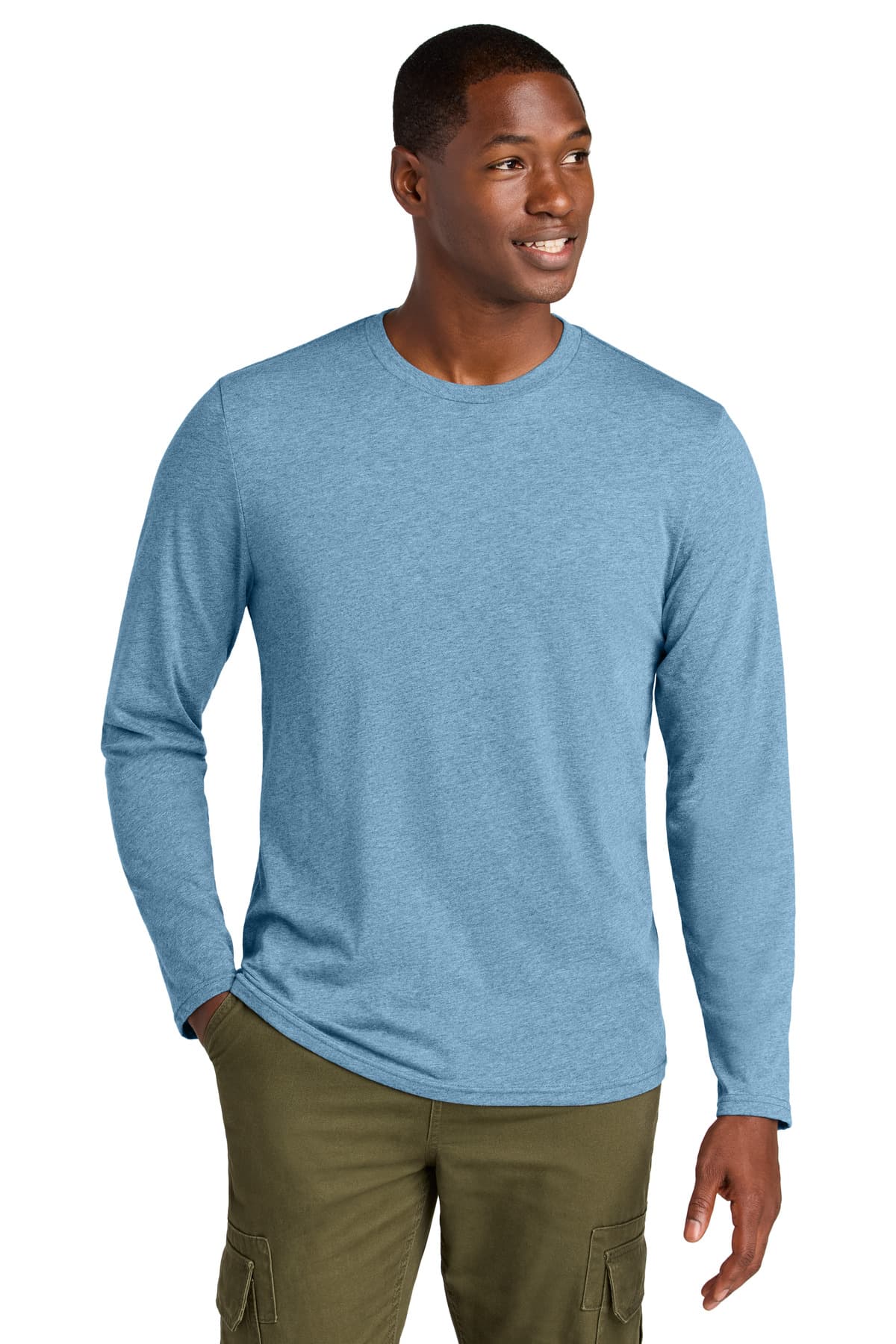 District ® Perfect Weight ® CVC Long Sleeve Tee DT185 thumbnail 4