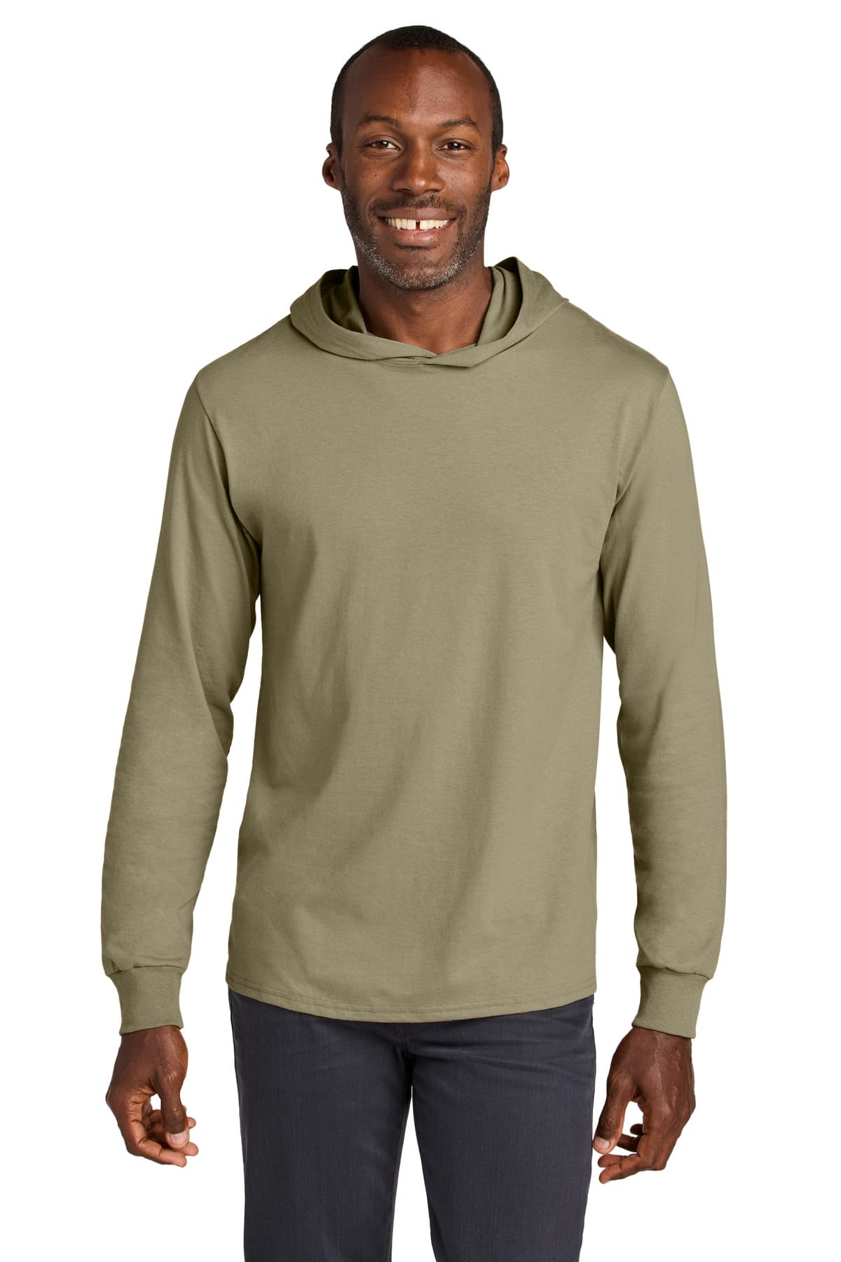 Jerzees Classics  Unisex Cotton Long Sleeve Hooded T-Shirt 363LH thumbnail 5