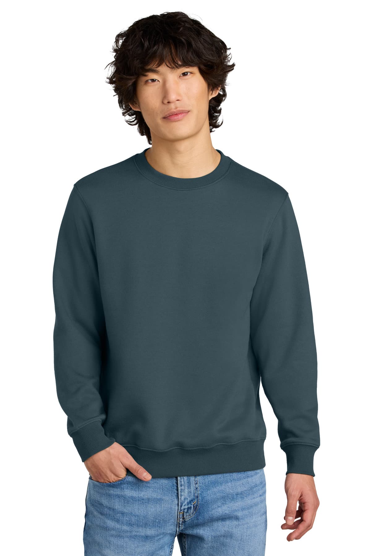 District ® Perfect Weight ® Fleece Crew DT1106 thumbnail 2