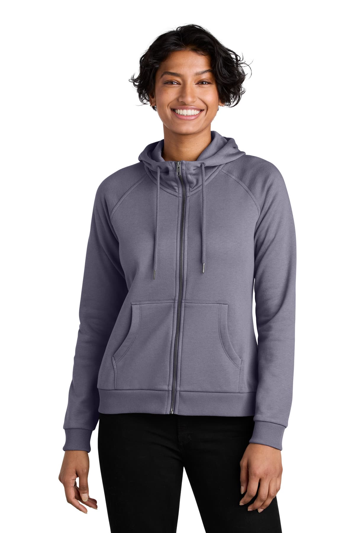 Allmade ® Women's Organic CVC Fleece Full-Zip Hoodie AL5003 thumbnail 3