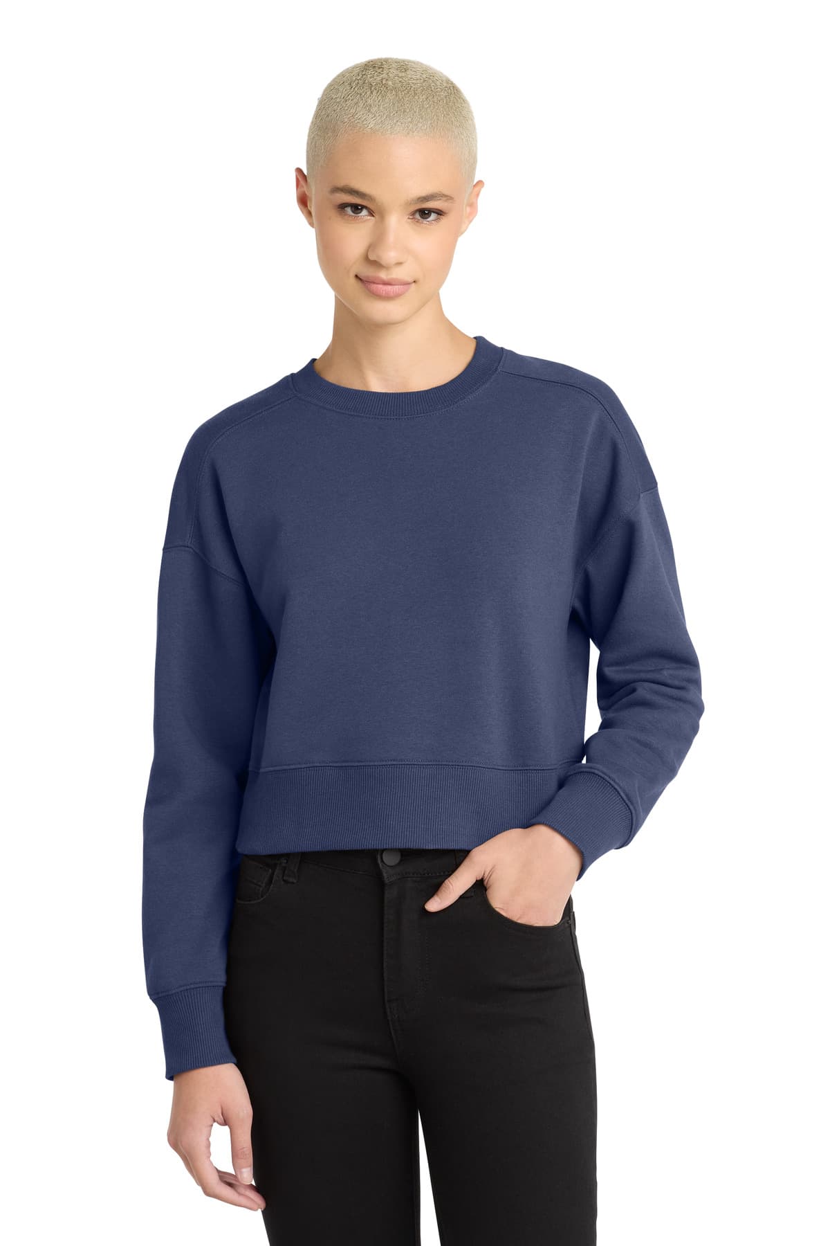 District ® Women's Perfect Weight ® Fleece Cropped Crew DT1105 thumbnail 4