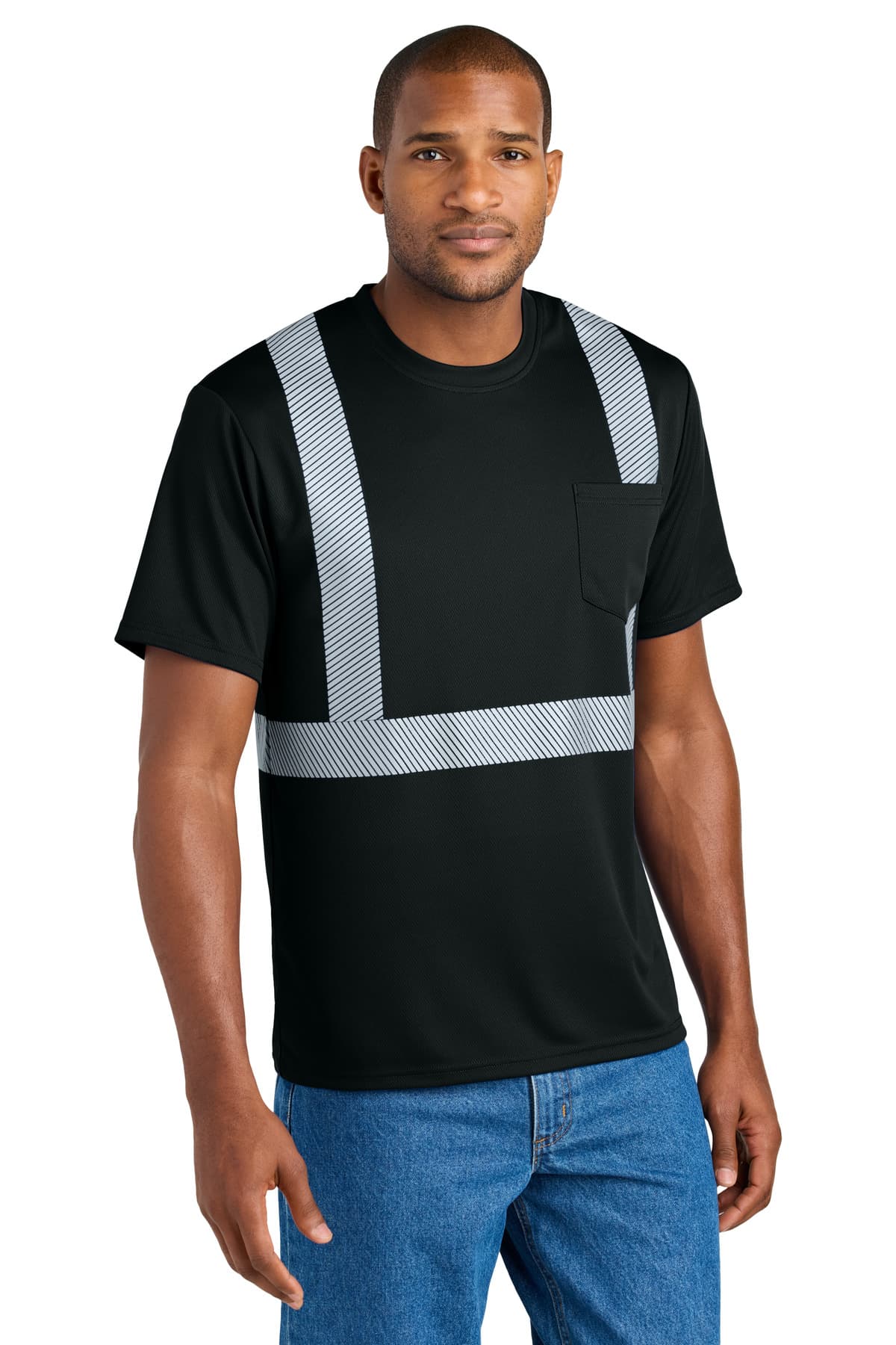 CornerStone ® Enhanced Visibility Segmented Tape Tee CS206 thumbnail 2