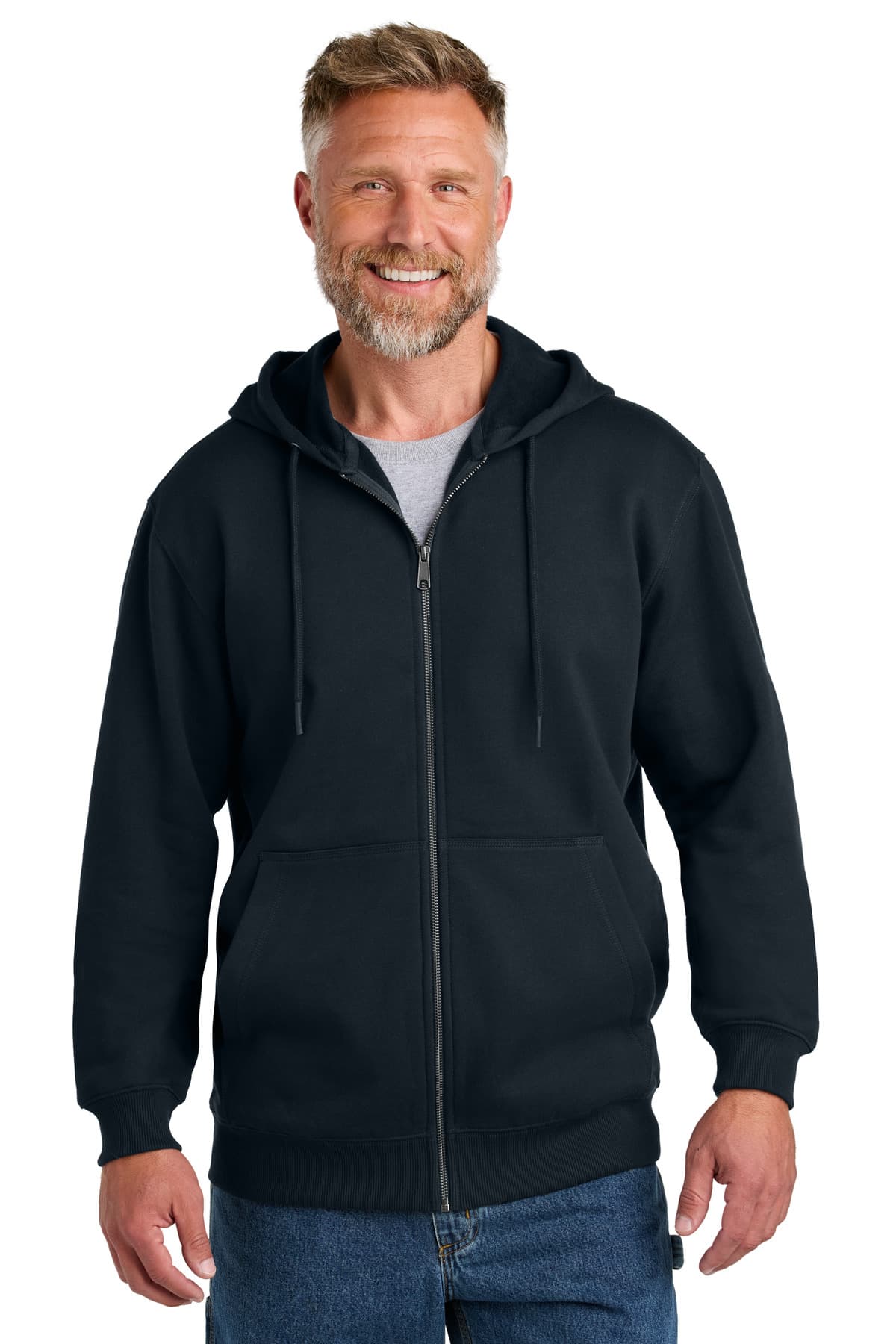 CornerStone ® Tough Fleece Full-Zip Hoodie CSF631 thumbnail 3