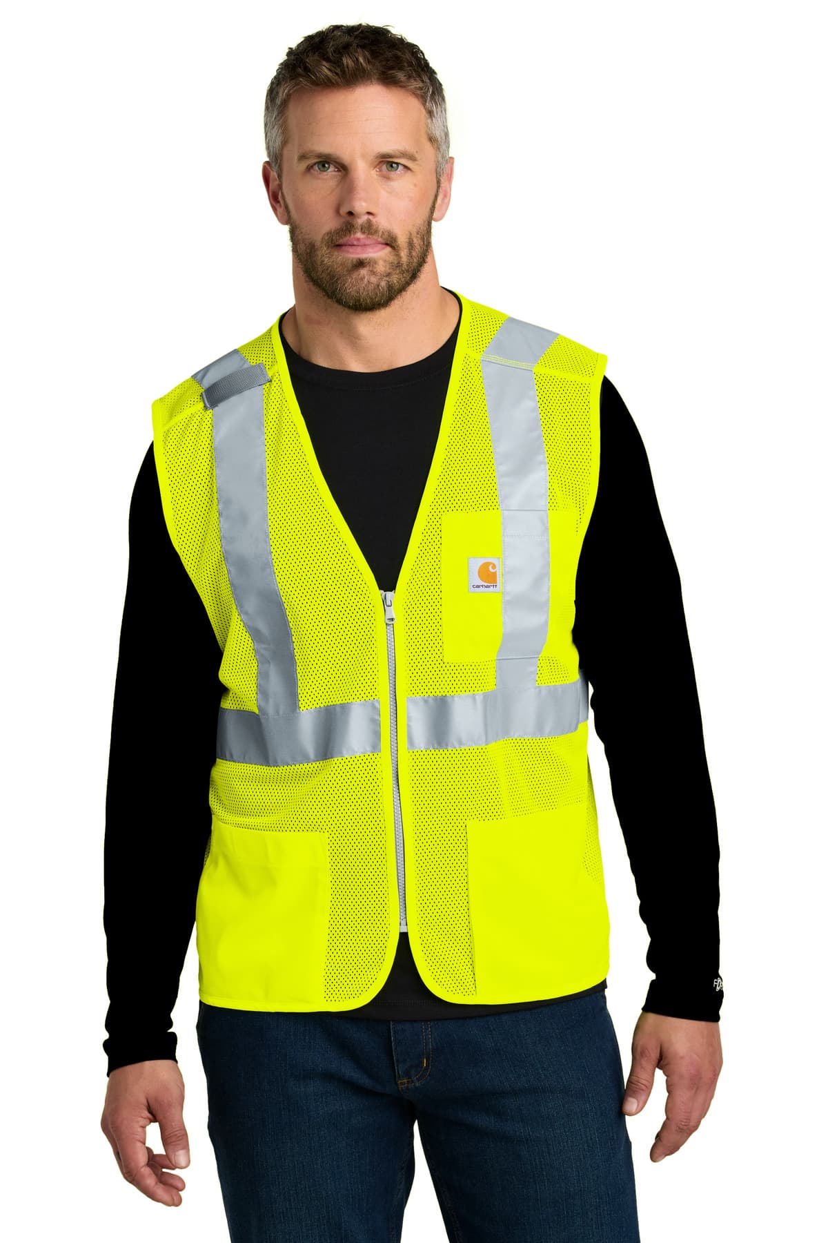 Carhartt ® ANSI Class 2 Mesh Zip-Front Vest CT106171 thumbnail 2