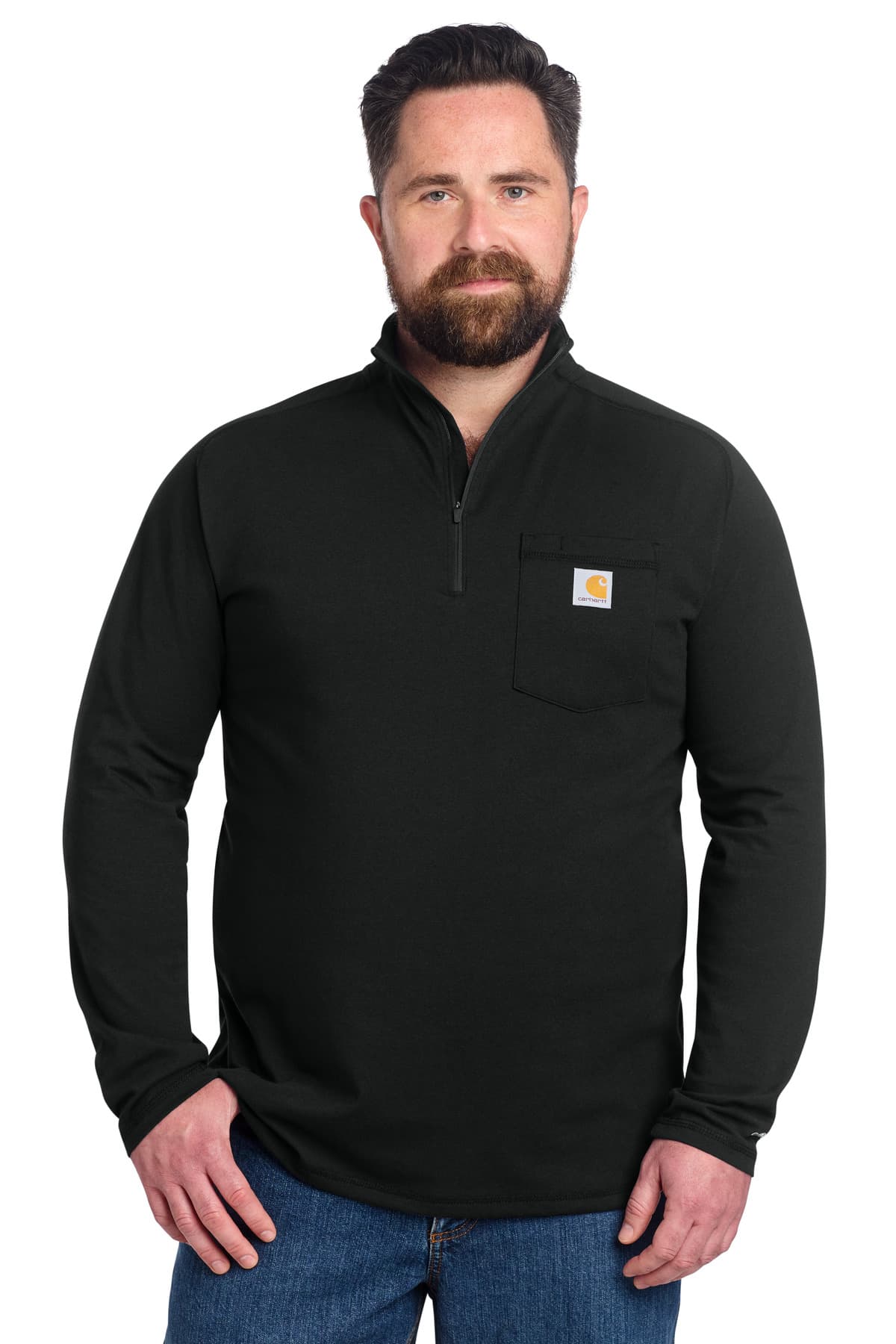 Carhartt Force ® 1/4-Zip Long Sleeve T-Shirt CT106660 thumbnail 2