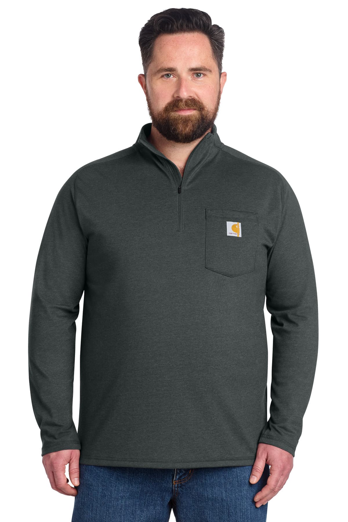 Carhartt Force ® 1/4-Zip Long Sleeve T-Shirt CT106660 thumbnail 3