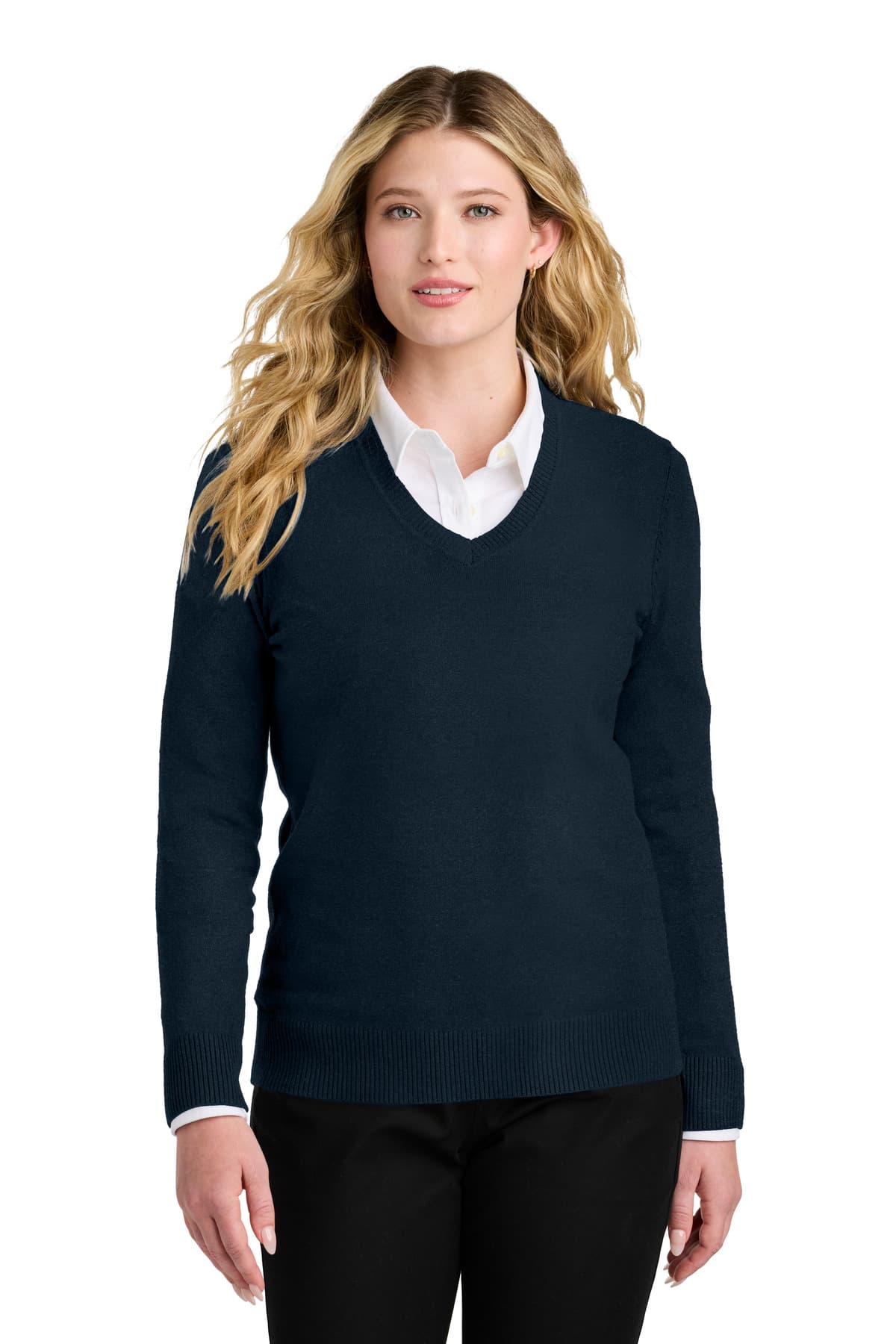 Port Authority ® Women's Easy Care V-Neck Sweater LSW2850 thumbnail 5
