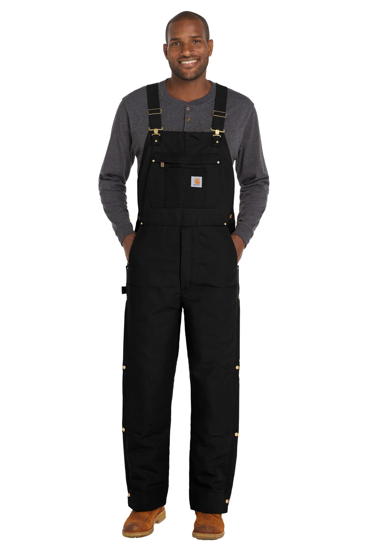 Carhartt ® Short Firm Duck Insulated Bib Overalls CTS106672 thumbnail 2