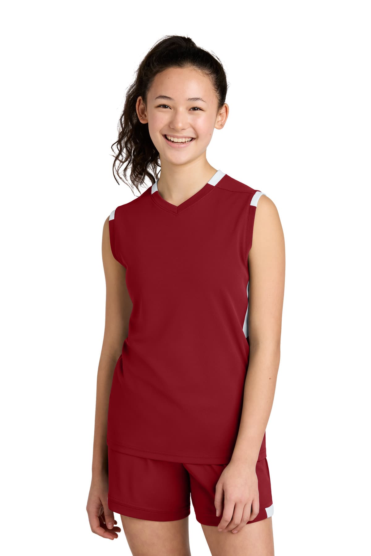 Sport-Tek ® Youth Club Sleeveless V-Neck YST441 thumbnail 3