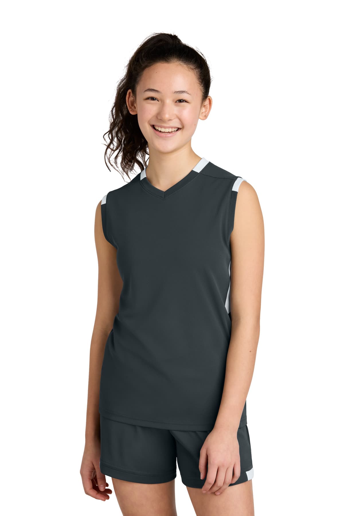 Sport-Tek ® Youth Club Sleeveless V-Neck YST441 thumbnail 4