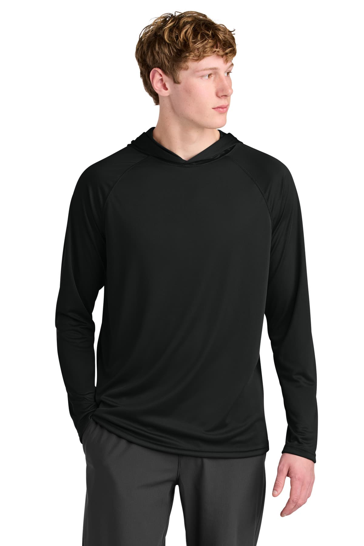 A4 Cooling Performance Long Sleeve Hooded Tee A4N3409 thumbnail 2