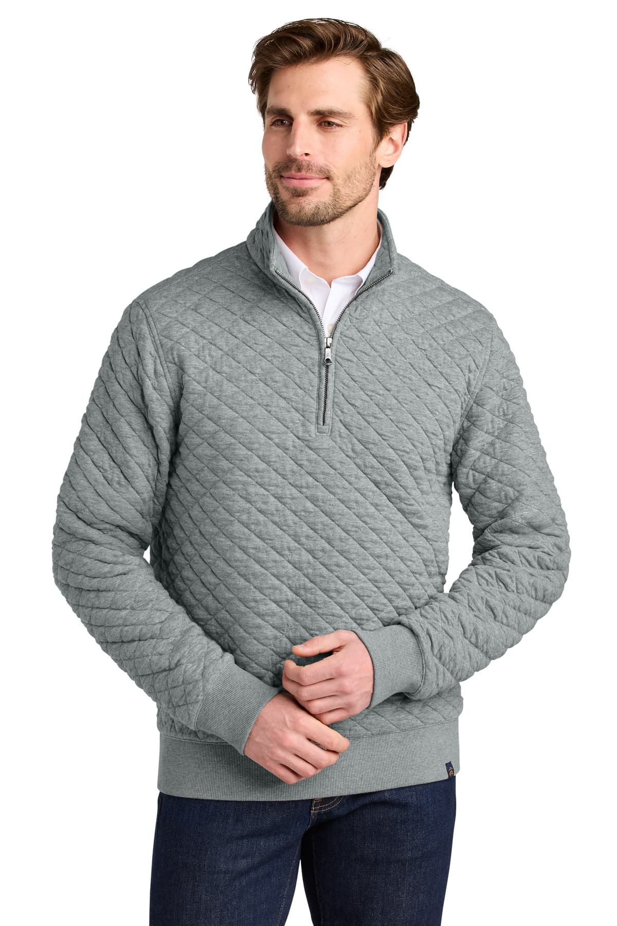 Brooks Brothers ® Diamond Quilt 1/4-Zip BB18212 thumbnail 3