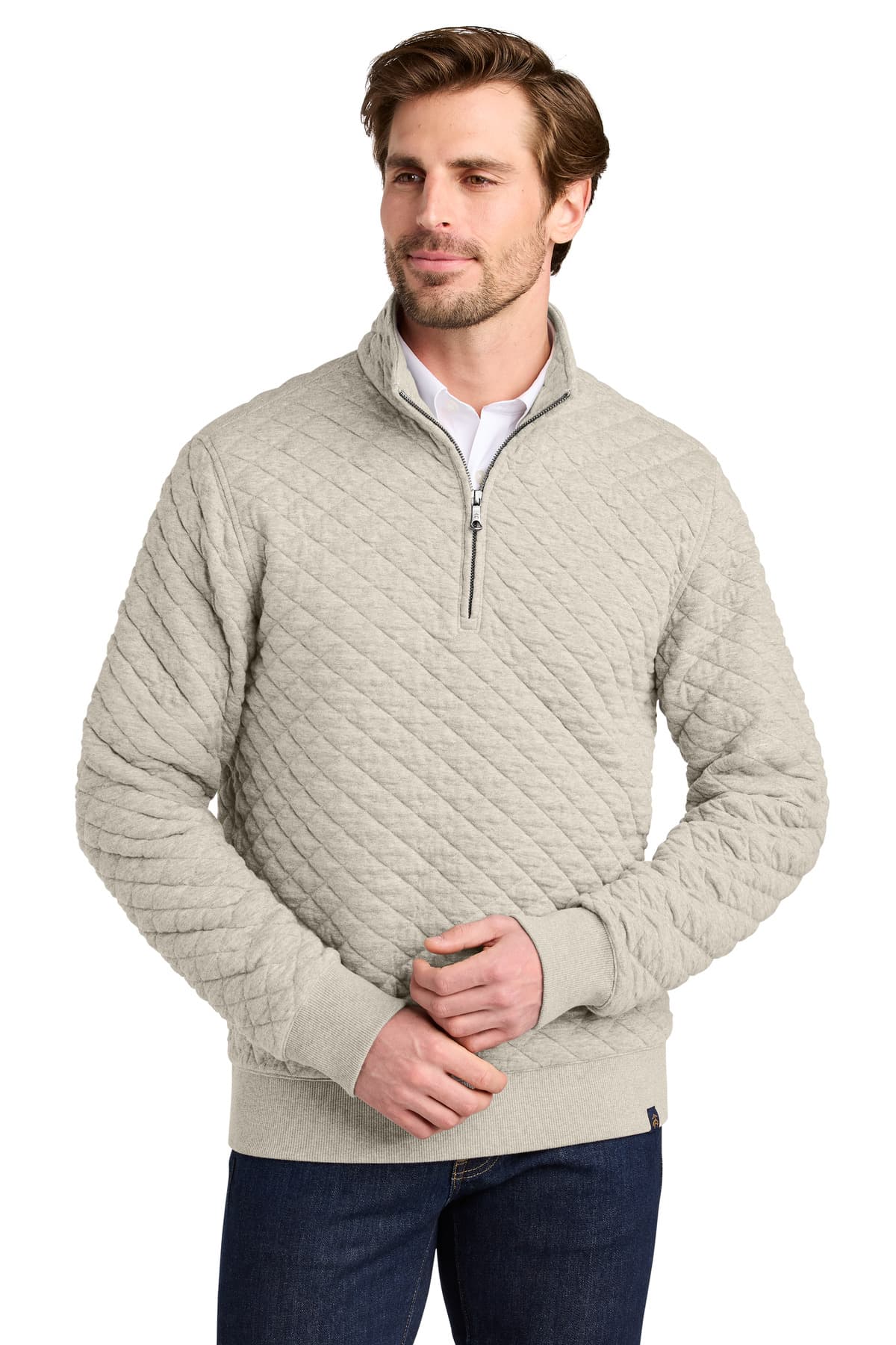 Brooks Brothers ® Diamond Quilt 1/4-Zip BB18212 thumbnail 5