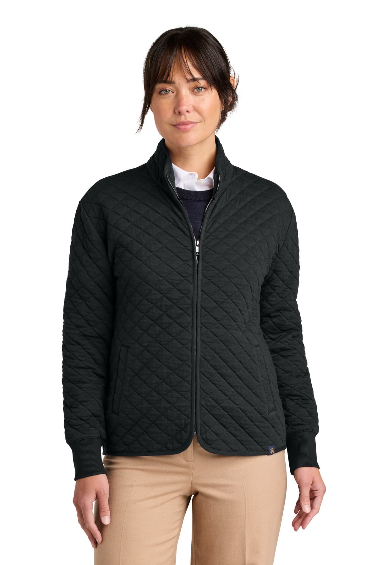 Brooks Brothers ® Women's Diamond Quilt Full-Zip BB18213 thumbnail 2