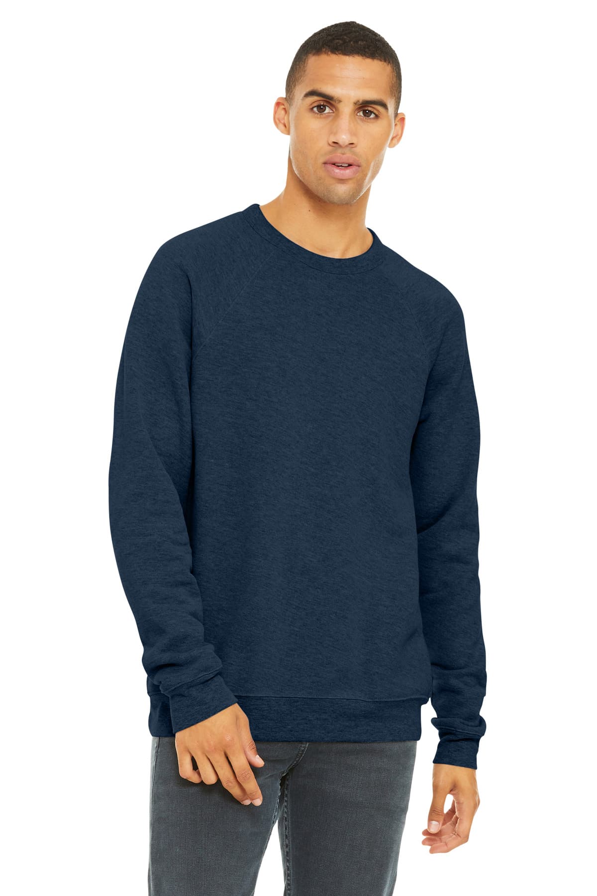 BELLA+CANVAS ® Unisex Sponge Fleece Raglan Sweatshirt. BC3901 thumbnail 6
