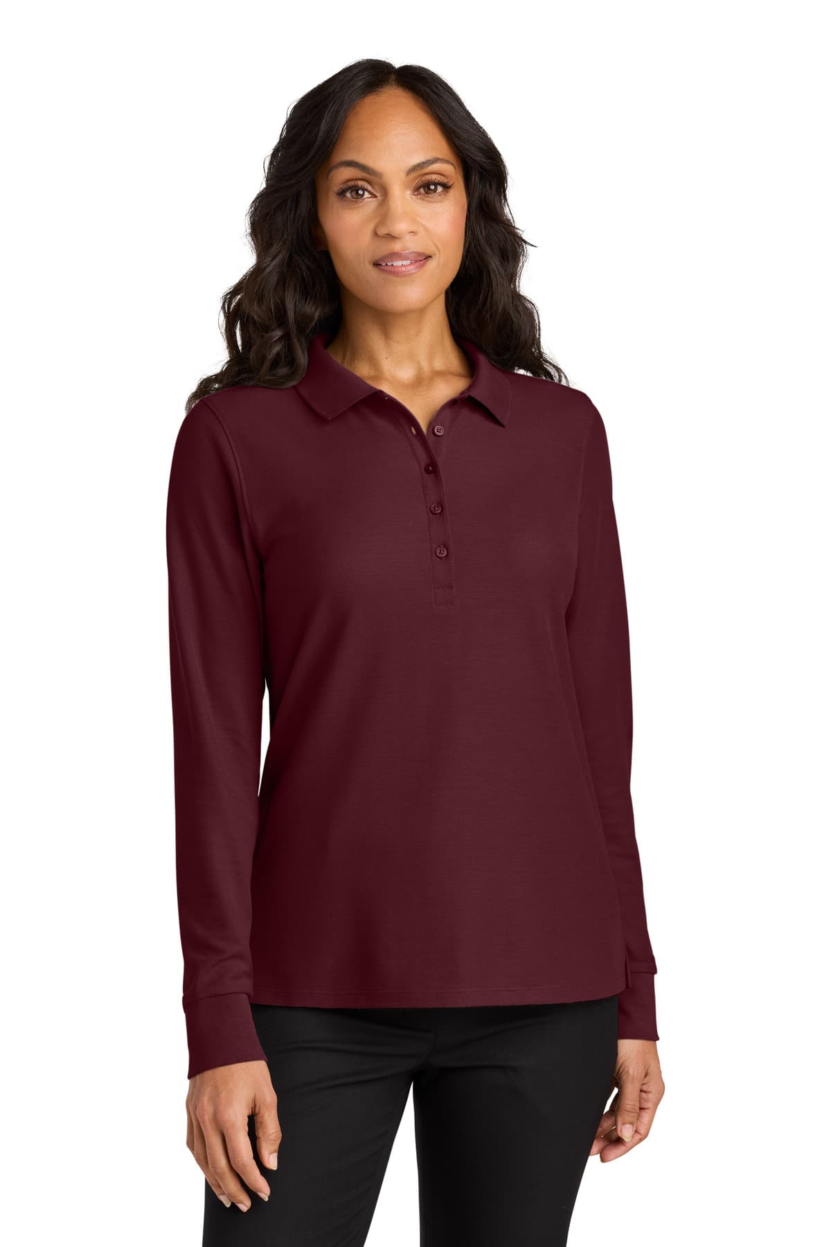 Port Authority ® Women's Wearever Signature Pique Long Sleeve Polo LK200LS thumbnail 2
