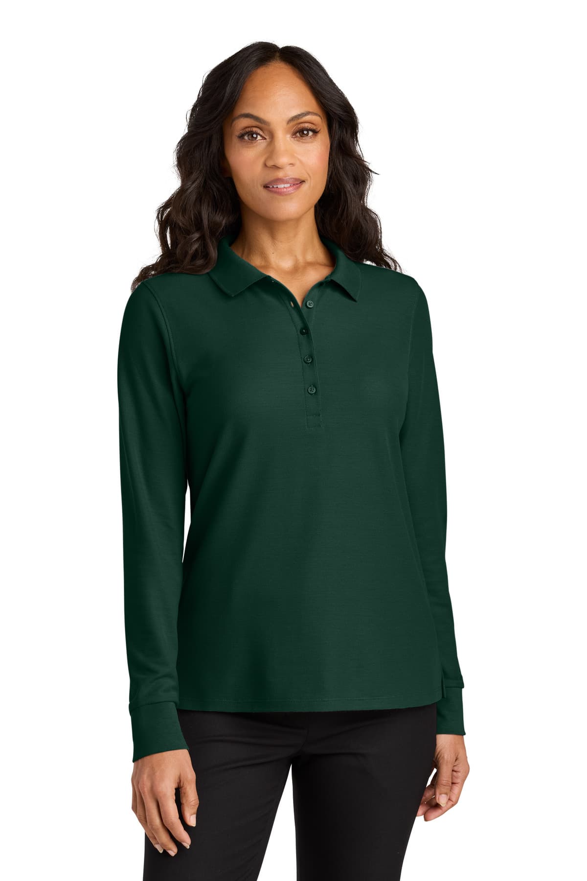 Port Authority ® Women's Wearever Signature Pique Long Sleeve Polo LK200LS thumbnail 3