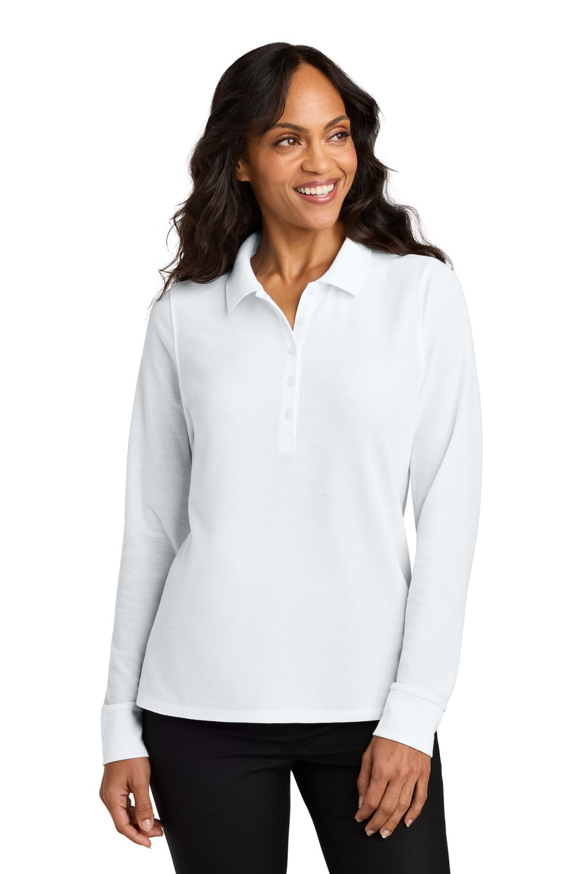 Port Authority ® Women's Wearever Signature Pique Long Sleeve Polo LK200LS thumbnail 6