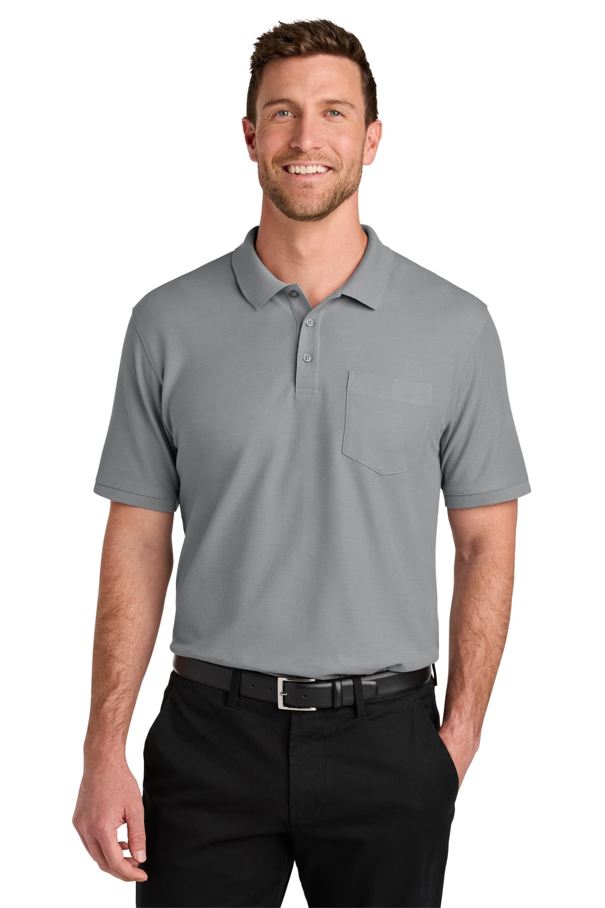 Port Authority ® Tall Wearever Signature Pique Pocket Polo TLK200P thumbnail 3