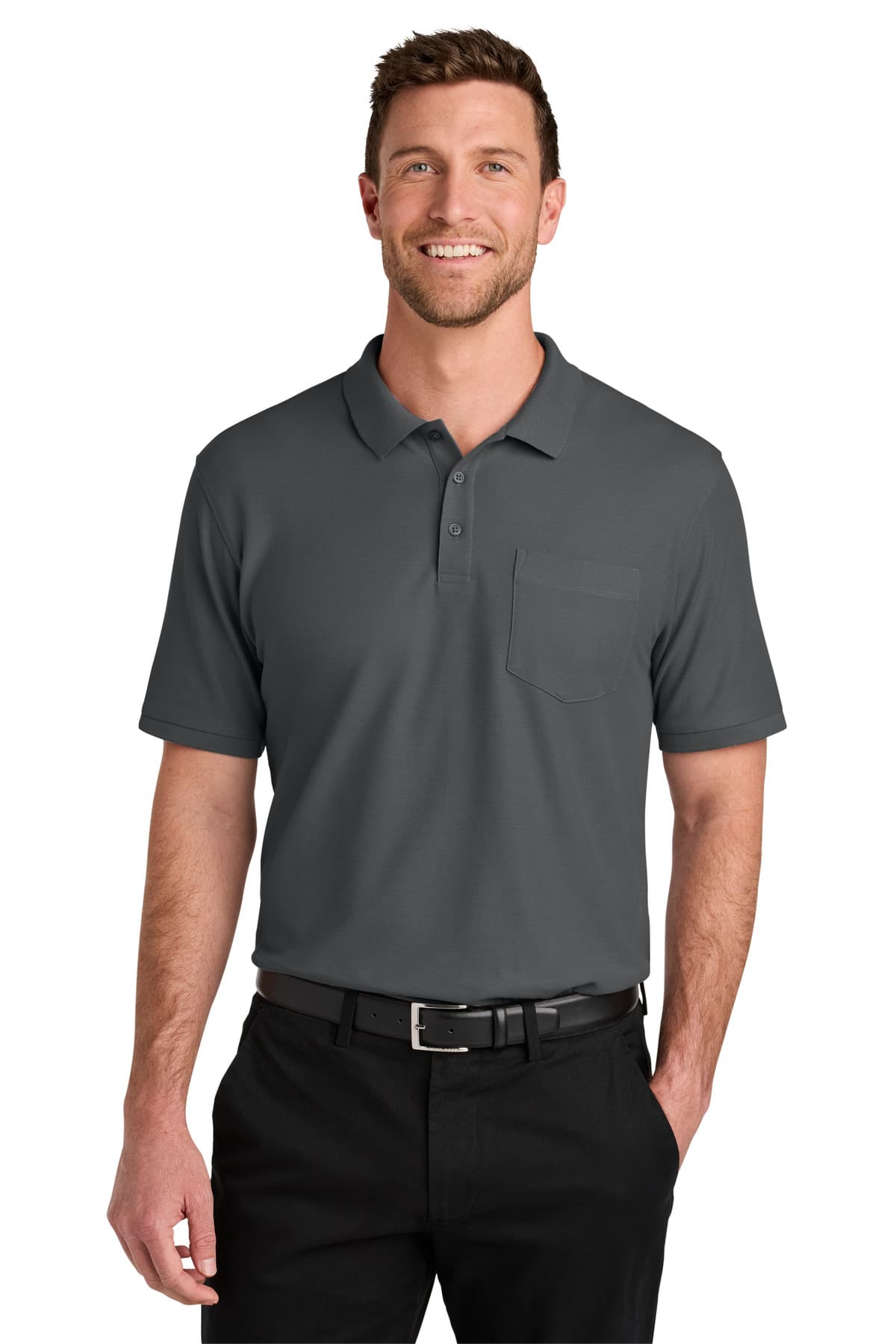 Port Authority ® Tall Wearever Signature Pique Pocket Polo TLK200P thumbnail 5