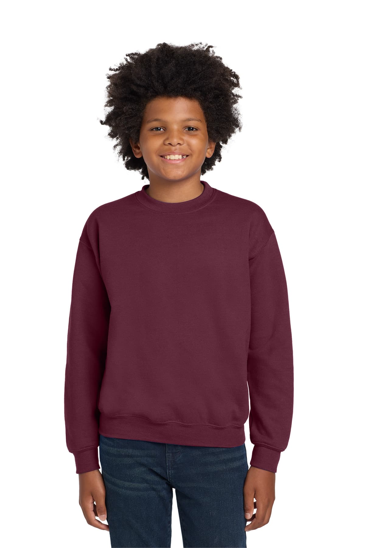 Gildan ® Youth Heavy Blend Crewneck Sweatshirt. 18000B thumbnail 5
